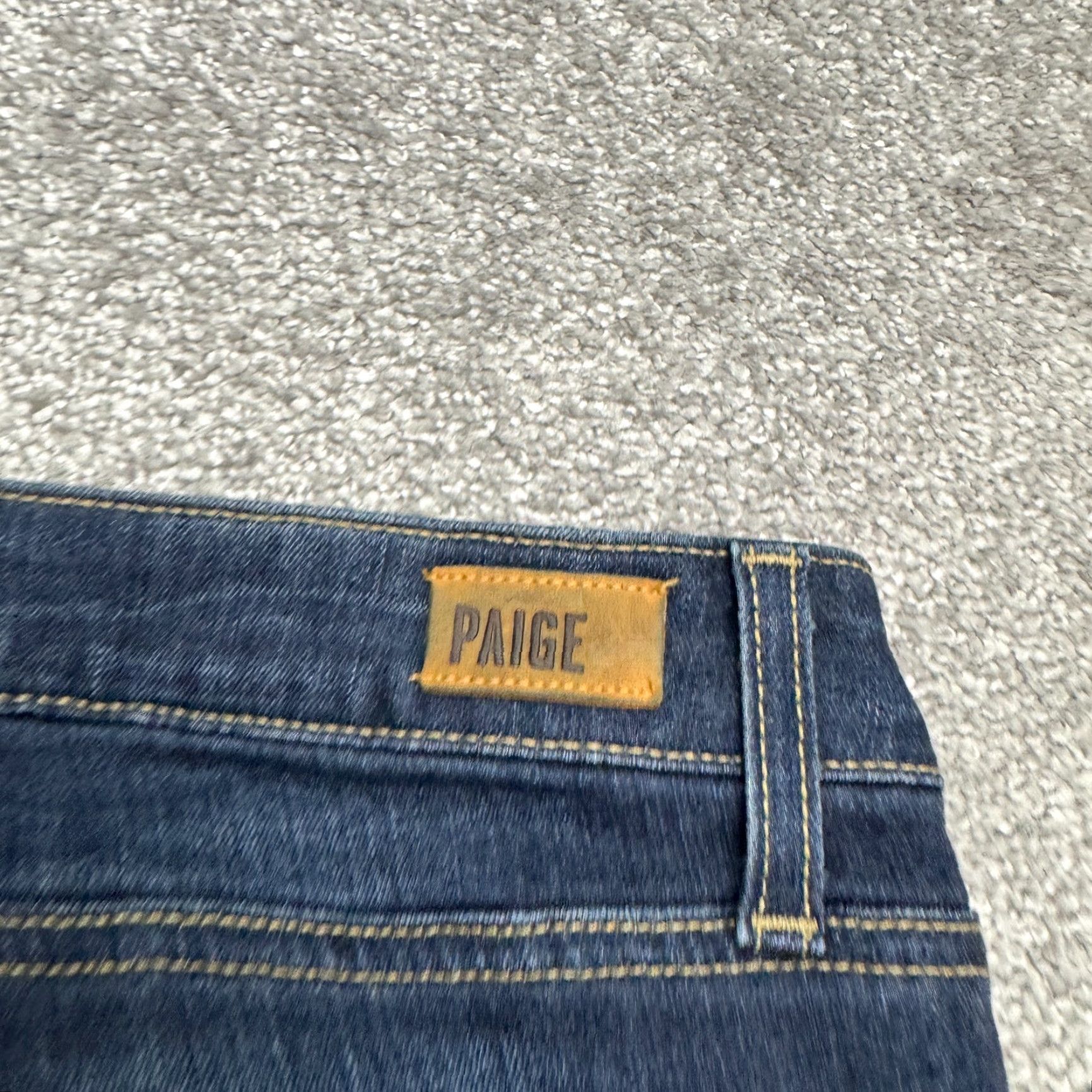 Paige PAIGE Skyline Denim Jeans Women 27 Dark Wash Cropped Mid Rise 28in Inseam Regular Fit Blue Size 27" / US 4 / IT 40 - 5 Thumbnail