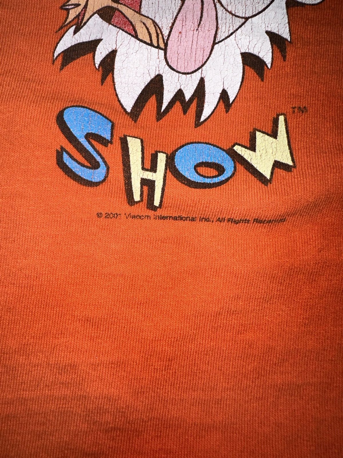 Nickelodeon × Vintage Vtg 2001 Nickelodeon: Ren & Stimpy Show Logo Tee Size US L / EU 52-54 / 3 - 4 Thumbnail