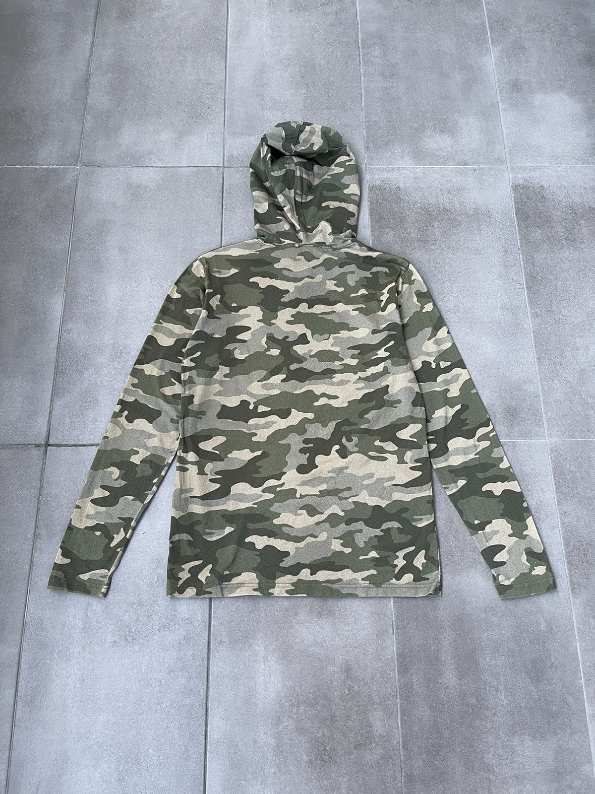 Balmain AW17 Balmain Logo Camo Print Thin Hoodie Size US S / EU 44-46 / 1 - 12 Thumbnail