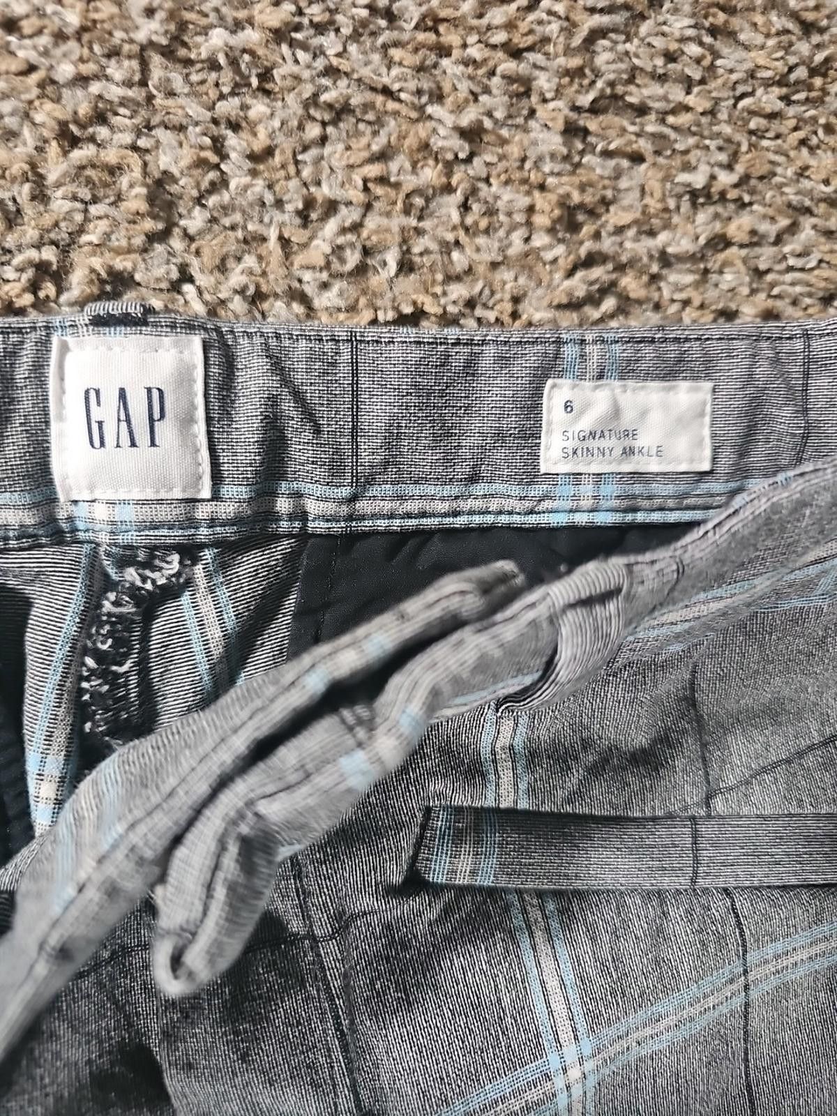 Gap GAP Signature Skinny Ankle Sz 6 Gray Pants Size 28" / US 6 / IT 42 - 2 Thumbnail