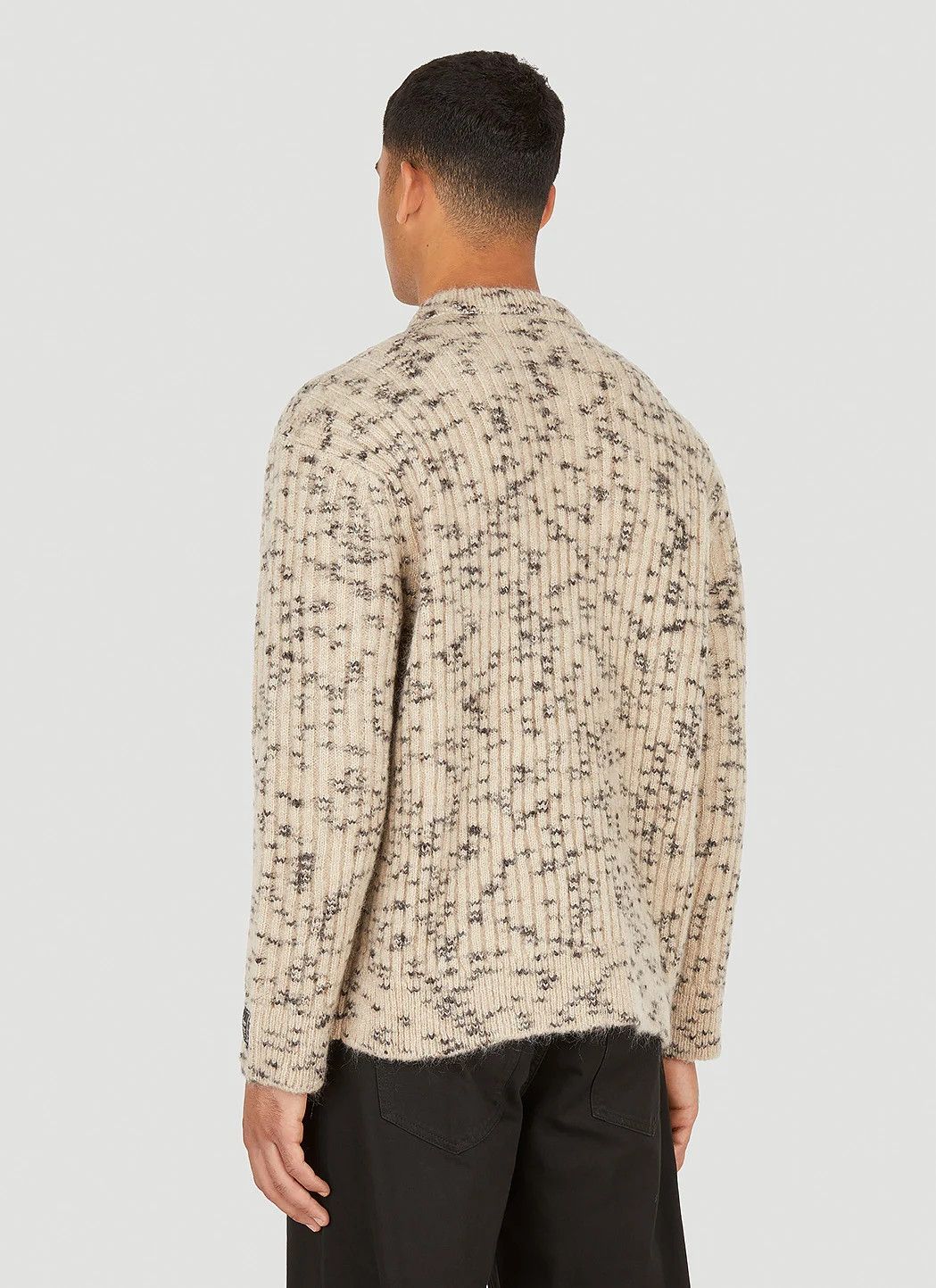 Raf Simons o1y0325 Logo Sweater in Beige/Black Size US L / EU 52-54 / 3 - 5 Thumbnail