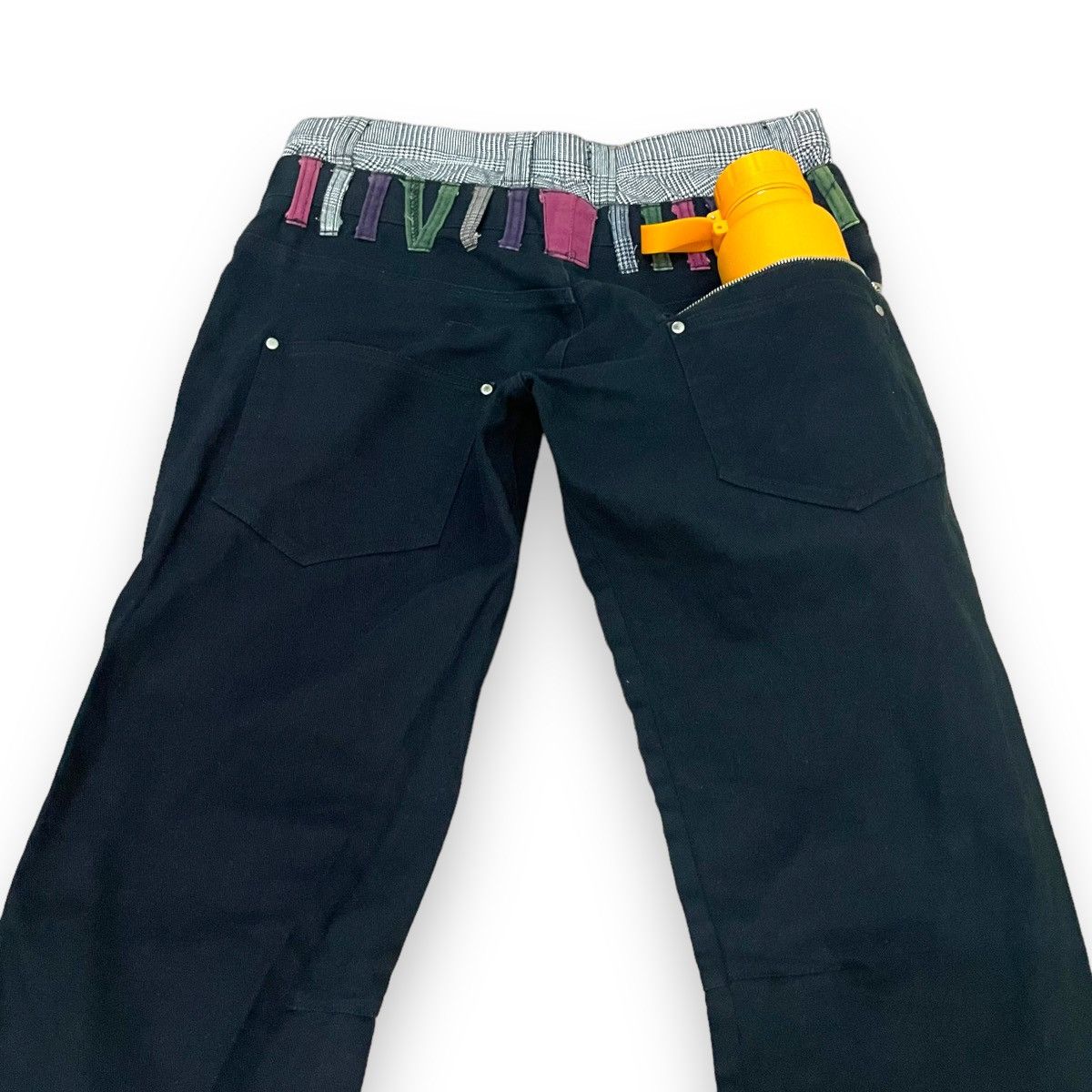 If Six Was Nine 🇯🇵 SUGGESTION MULTICOLOR DOUBLE WAIST SPIRAL CUT PANTS Size US 31 - 6 Thumbnail