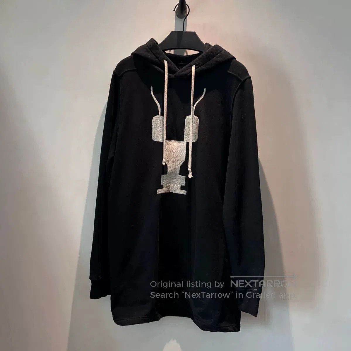 Rick Owens Rick Owens x Tommy Cash Black Logo Hoodie | Grailed