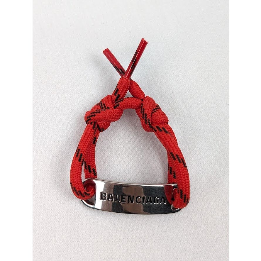 Balenciaga o1rshd1 Q:3 / Size: OS / Plaque Bracelet in Red Size ONE SIZE - 4 Thumbnail