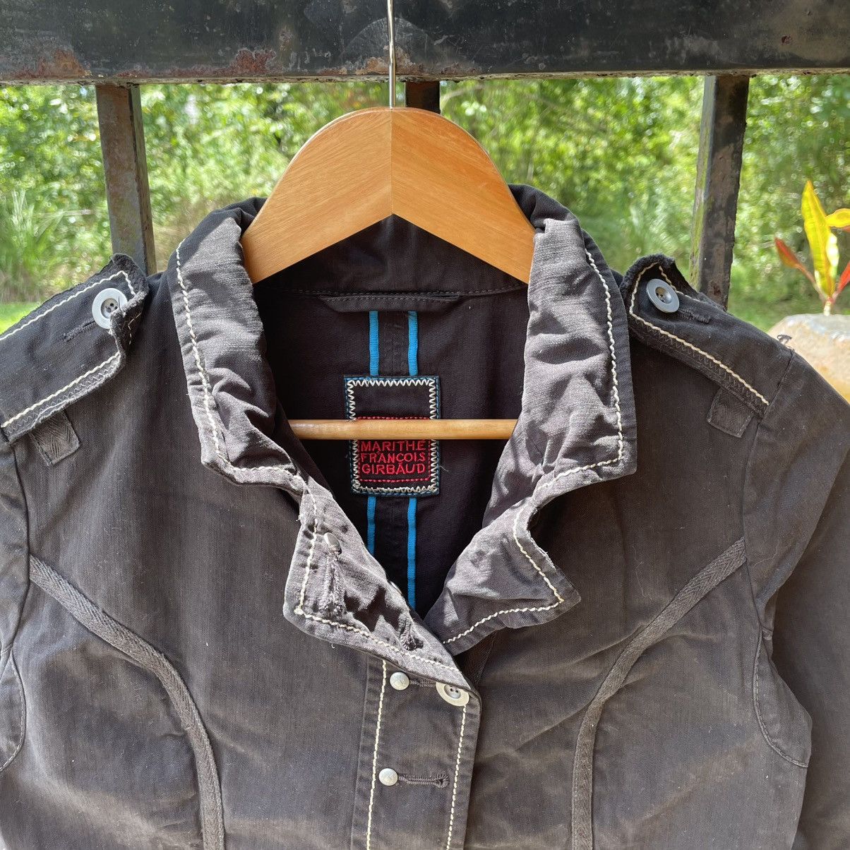 Designer × Marithe + Francois Girbaud × Vintage 🔥Vintage MFG Double Collar Sedi Styles Women Punk Jacket Size XS / US 0-2 / IT 36-38 - 6 Thumbnail