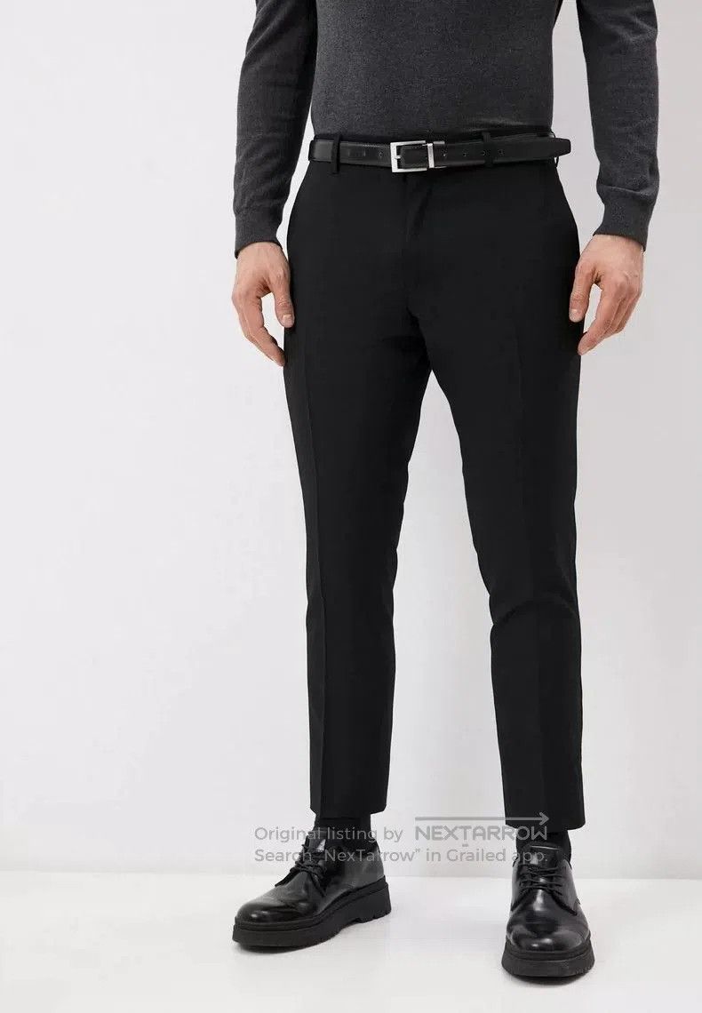 Burberry Burberry Wool Casual Black Trousers. Size US 36 / EU 52 - 1 Thumbnail