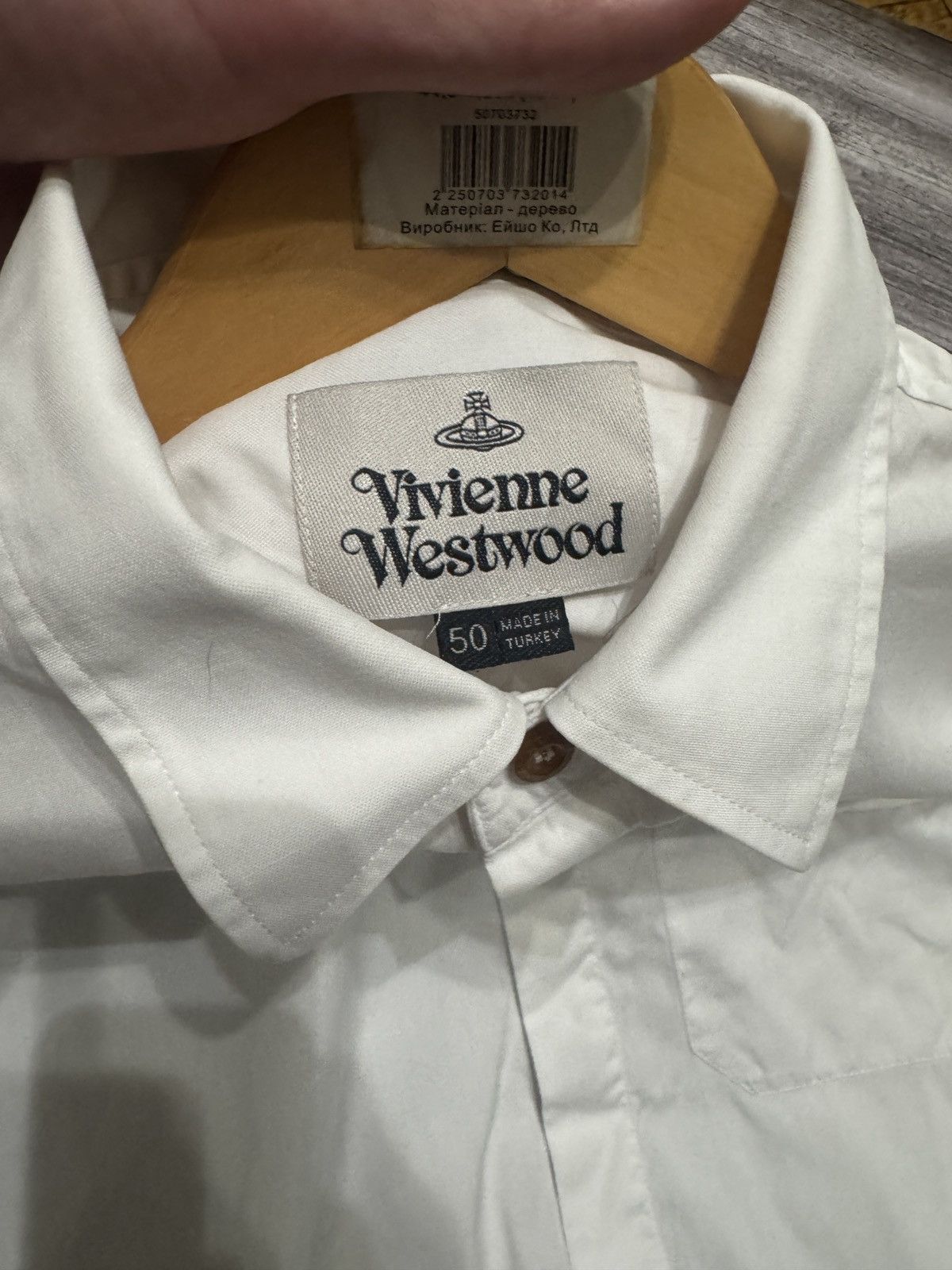 Vivienne Westwood Vivienne Westwood White Short Sleeve Button Up Shirt Orb Size US M / EU 48-50 / 2 - 5 Thumbnail