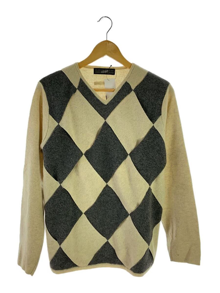 Jean Paul Gaultier Weave Patch Argyle Knit Sweater Size US S / EU 44-46 / 1 - 1 Thumbnail