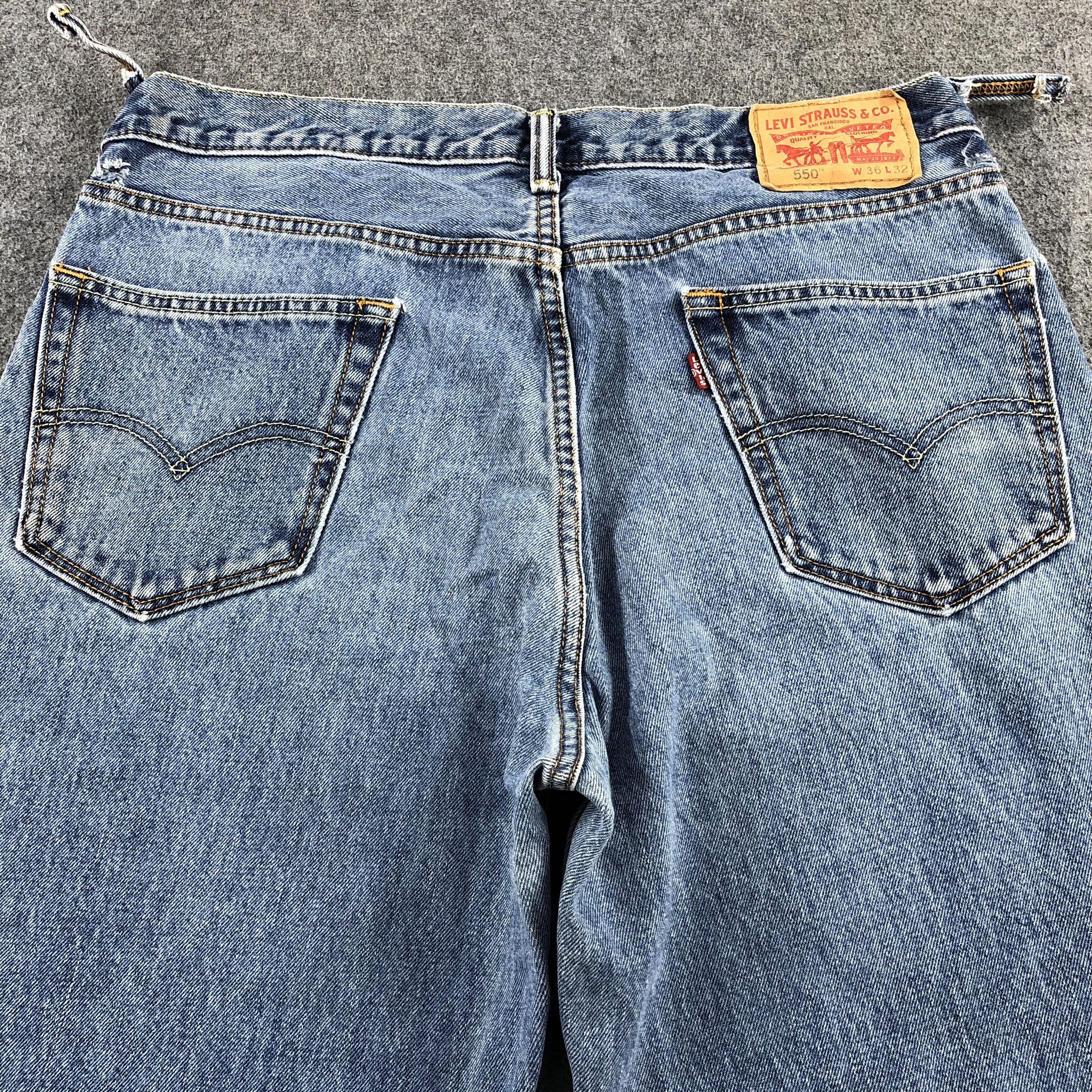 Levi's Vintage Blue Wash Levis 550 Jeans-J2144 Size US 36 / EU 52 - 4 Thumbnail