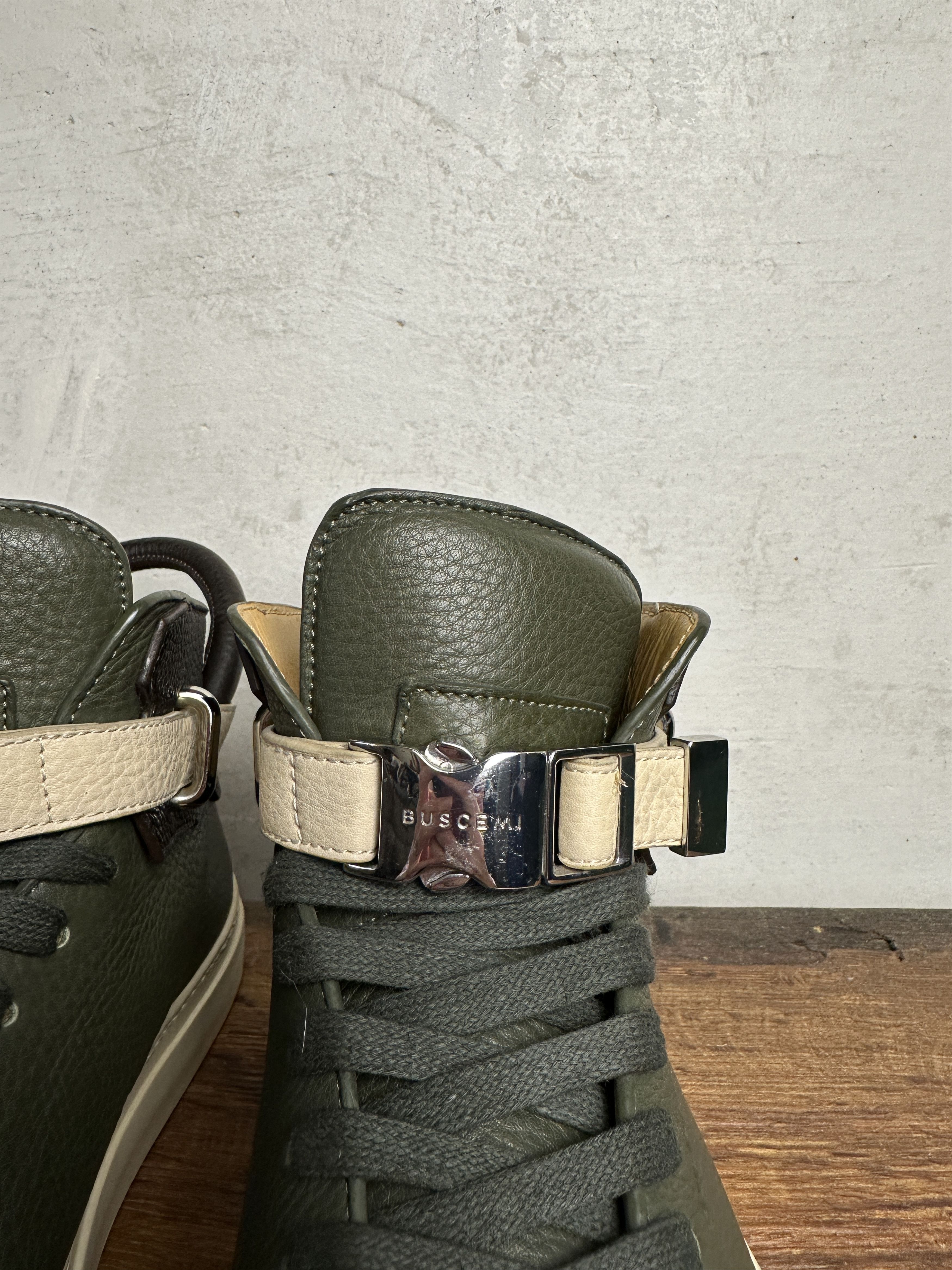 Buscemi BUSCEMI 100MM Alce High Top Sneakers Trio Leather Size US 12 / EU 45 - 7 Thumbnail