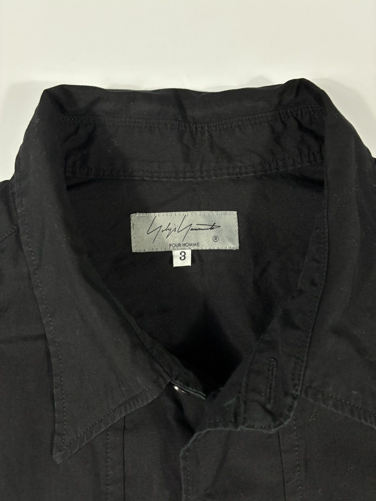 Yohji Yamamoto SS23 Yohji Yamamoto Homme Long Shirt Asymmetrical Hem Size US L / EU 52-54 / 3 - 3 Thumbnail