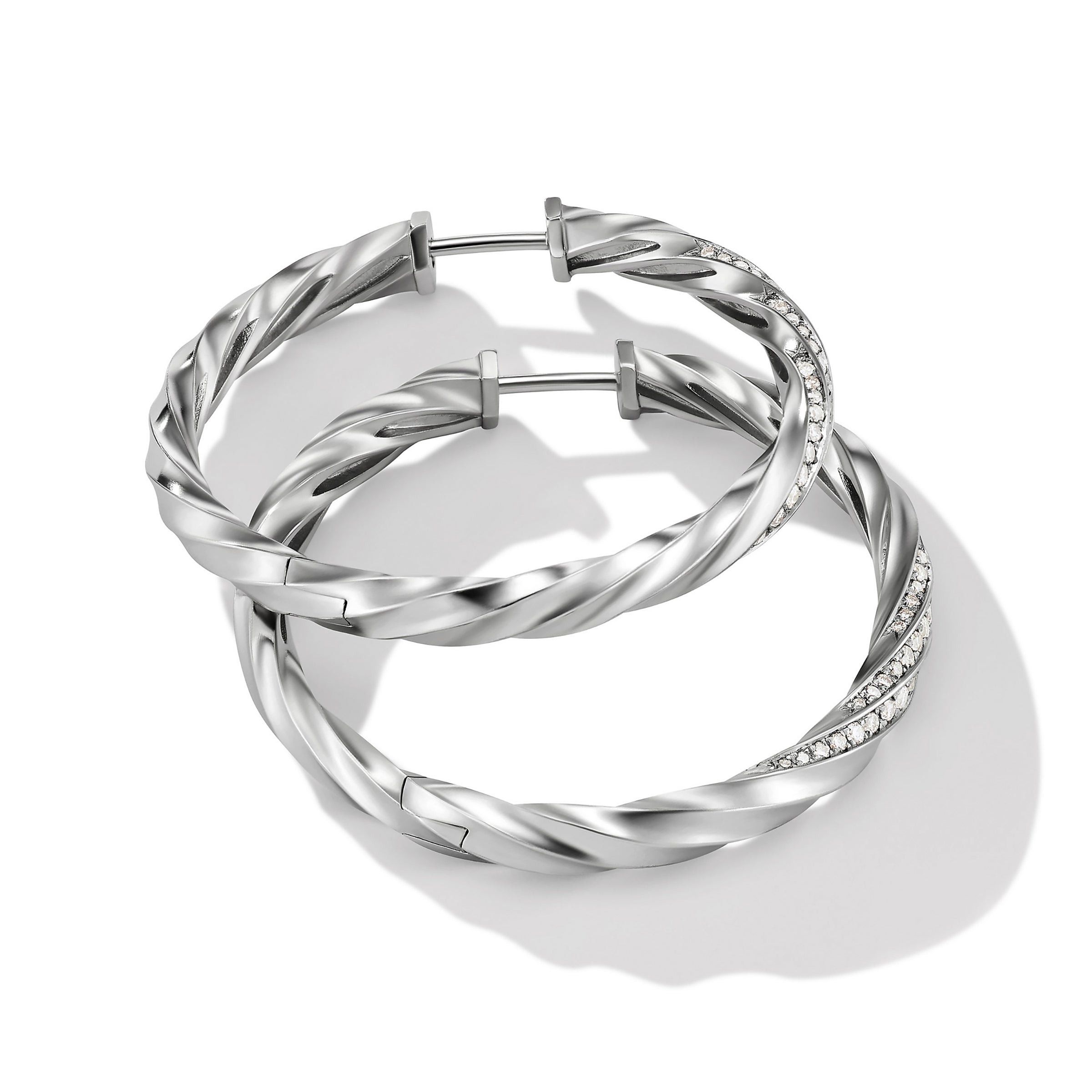David Yurman o1w1db10525 E17623D Earrings in Sterling Silver with Diamond Size ONE SIZE - 2 Thumbnail