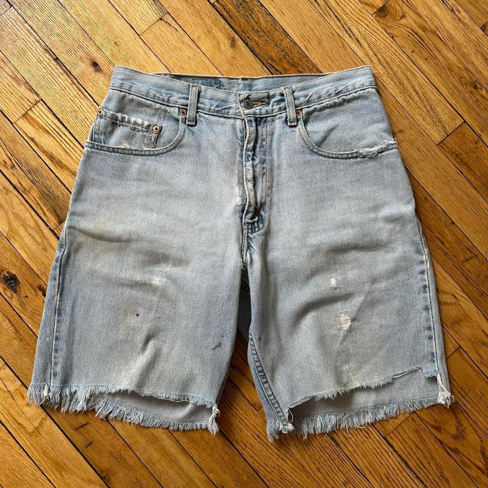 Vintage 90s Painter Light Levi’s Denim Cutoff Jean Shorts