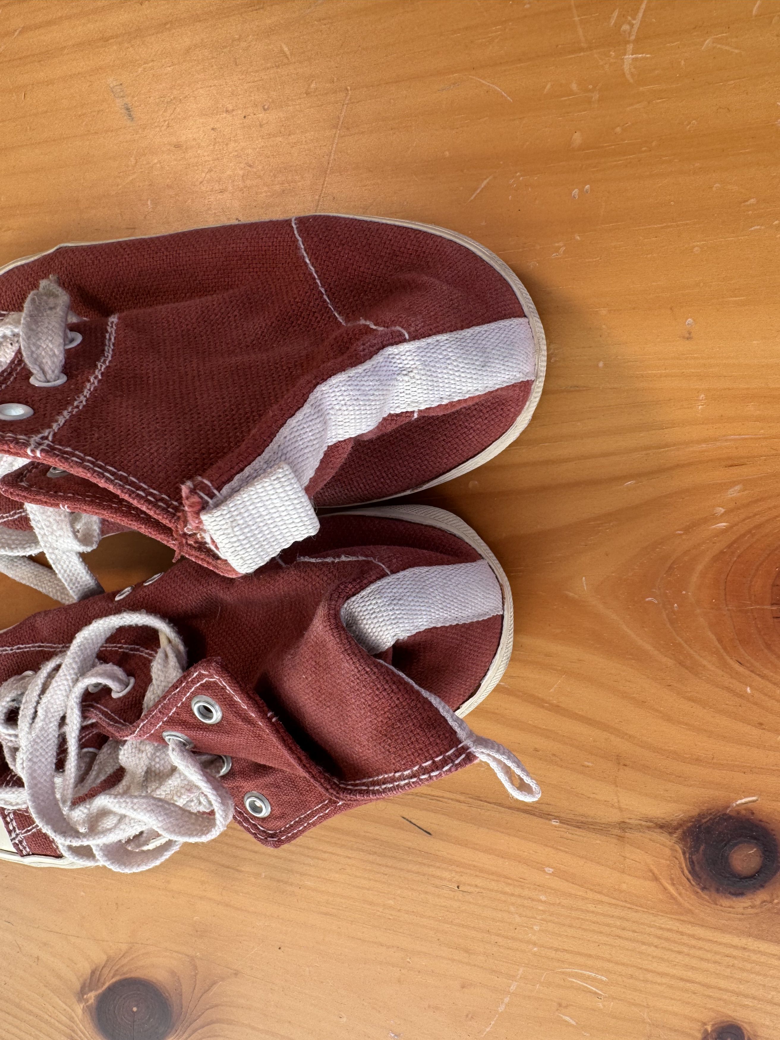 Maison Margiela SS08 Margiela RARE OG Tabi Hightop Converse MM6 red Size US 7 / EU 40 - 4 Thumbnail