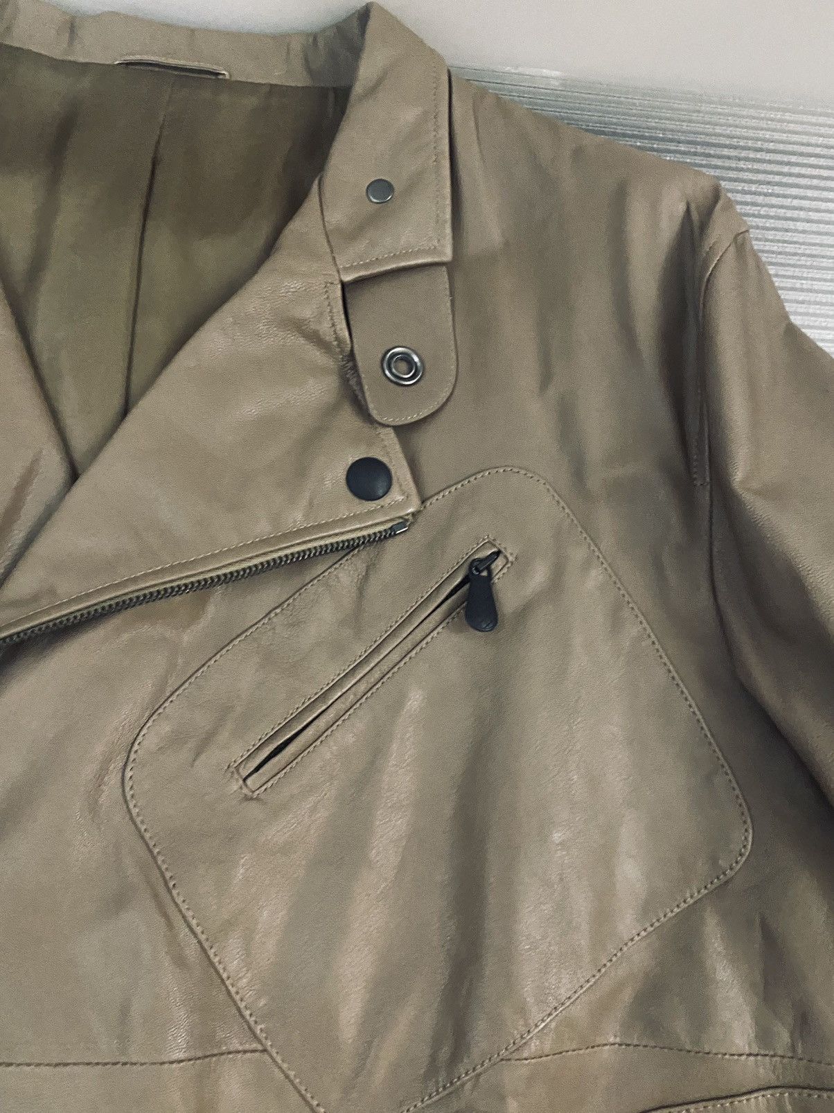 Bottega Veneta Bottega Veneta 🇮🇹 x Tomas Maier leather motorcycle jkt 54 NEW Size US L / EU 52-54 / 3 - 17 Thumbnail