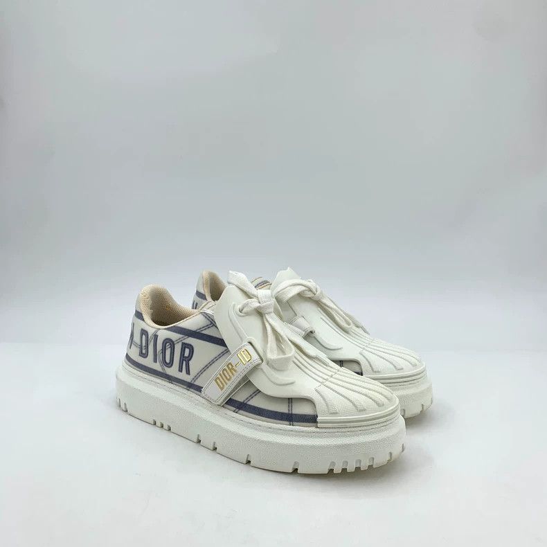 Dior Dior White logo letter embroidery round toe lacing thick-s Size US 7.5 / IT 37.5 - 2 Thumbnail