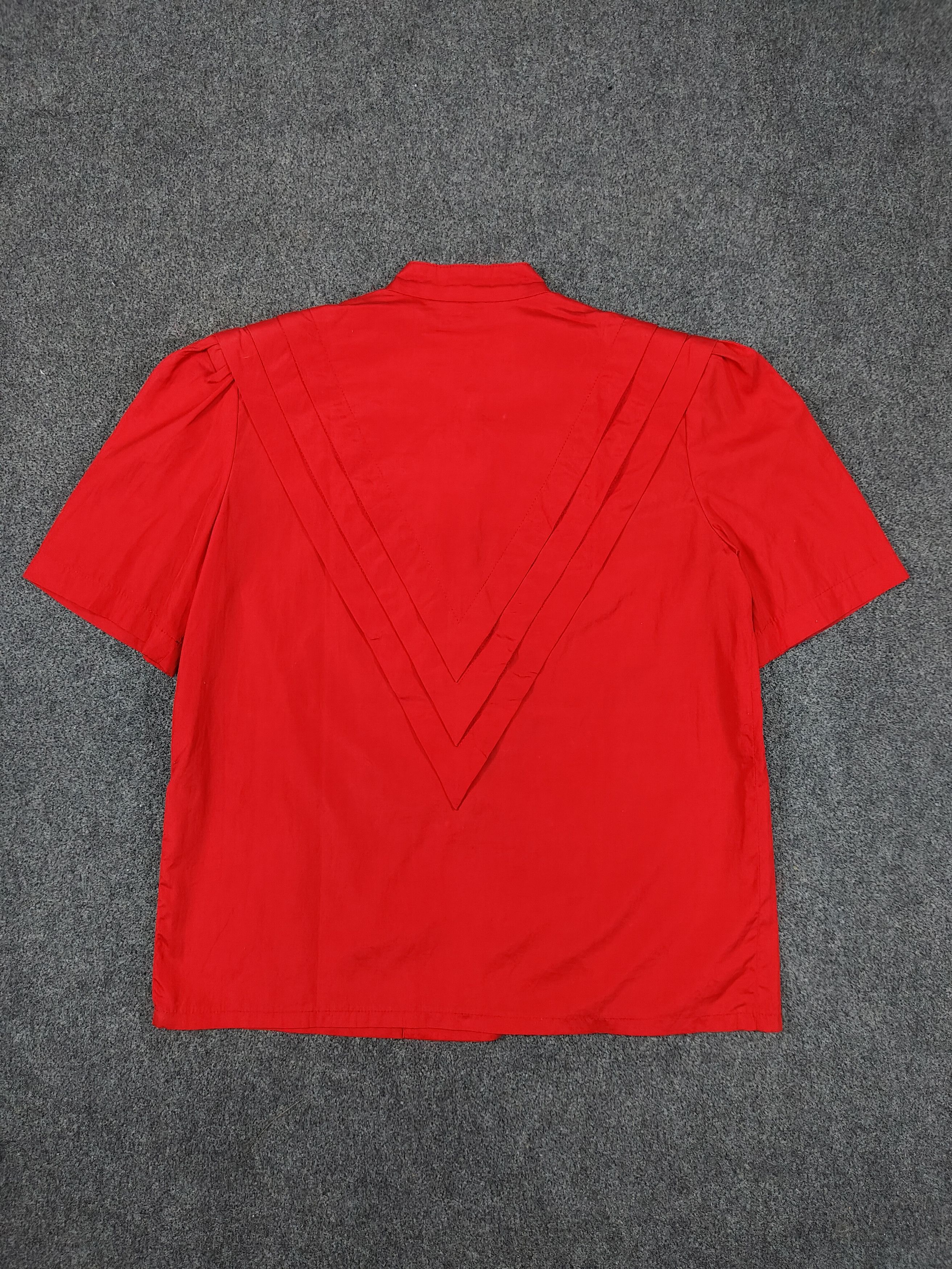 Christian Dior Monsieur 90s Christian Dior - Architectural V-Shaped Panel Blouse Size M / US 6-8 / IT 42-44 - 7 Thumbnail
