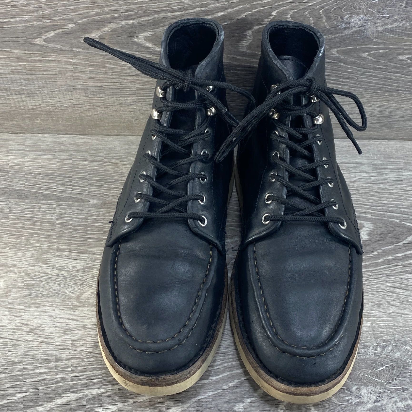 Thursday Boot Company VINTAGE Thursday Boot Co Everyday Boots Mens 9.5 Leather Handmade Vibram Sol Black Leather Boots Size US 10 / EU 43 - 3 Thumbnail