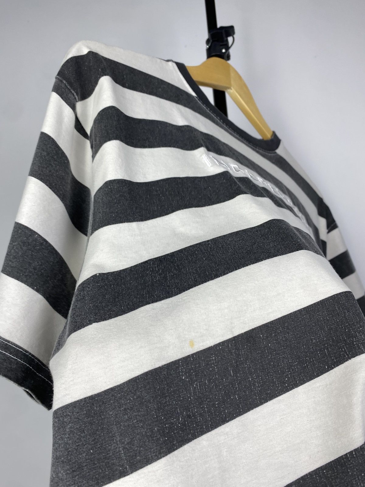 Independent Truck Co. × Vintage Vintage 90s Distressed Independent Logo Striped T Shirt Size US L / EU 52-54 / 3 - 4 Thumbnail