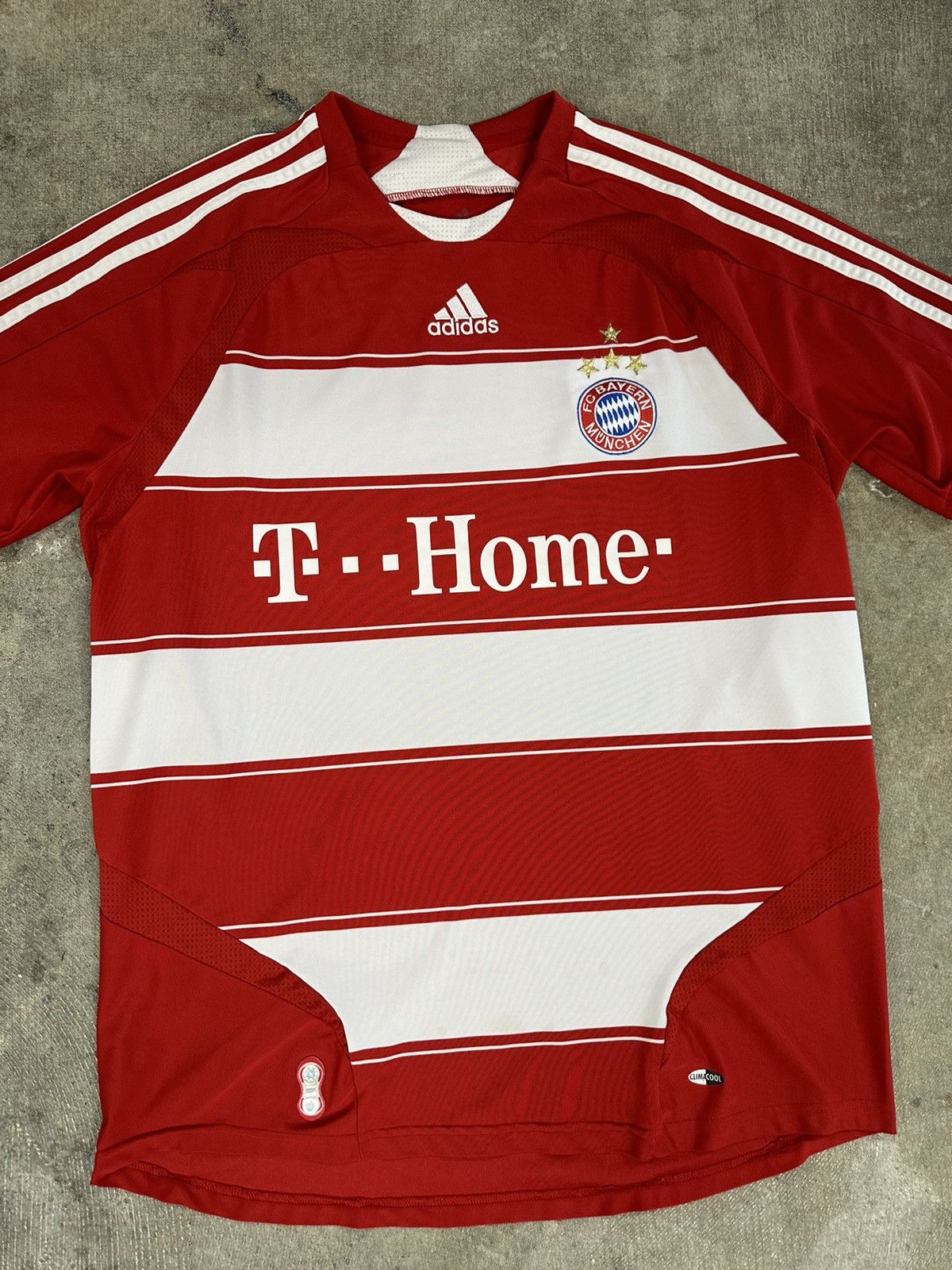 Vintage Adidas 08-09 FC Bayern Munchen Soccer Jersey Kit Home Size US L / EU 52-54 / 3 - 3 Thumbnail