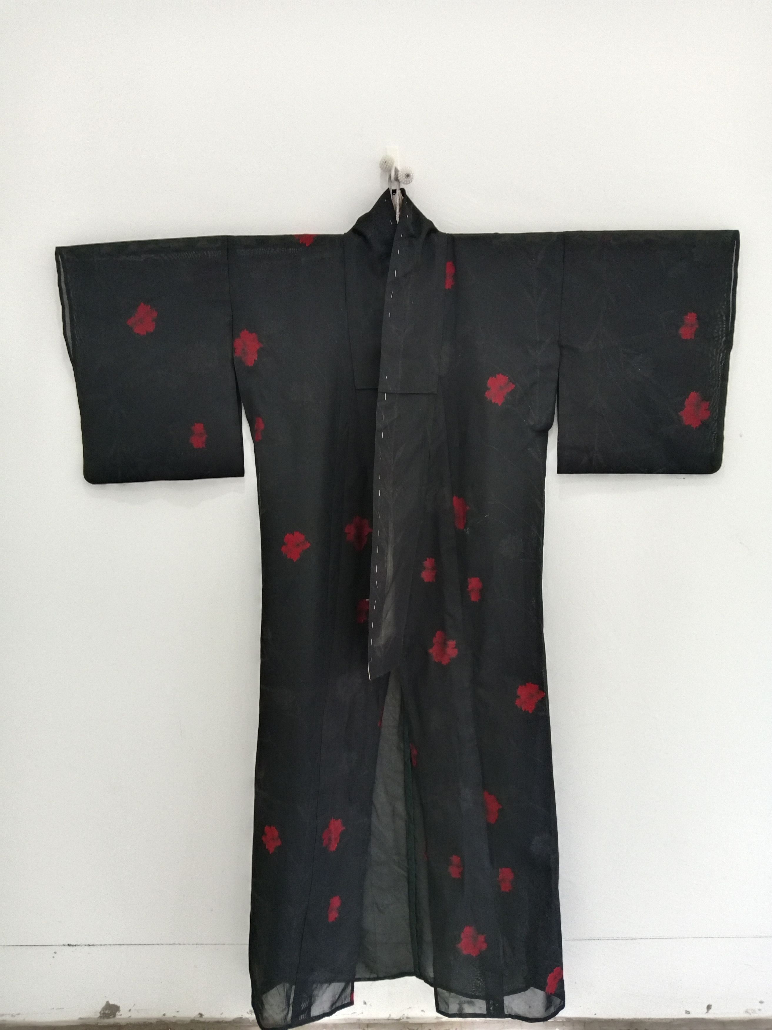 Japanese Brand × Vintage Vintage Yukata Kimono Nice Motif Long Kimono Robe Size ONE SIZE - 2 Thumbnail