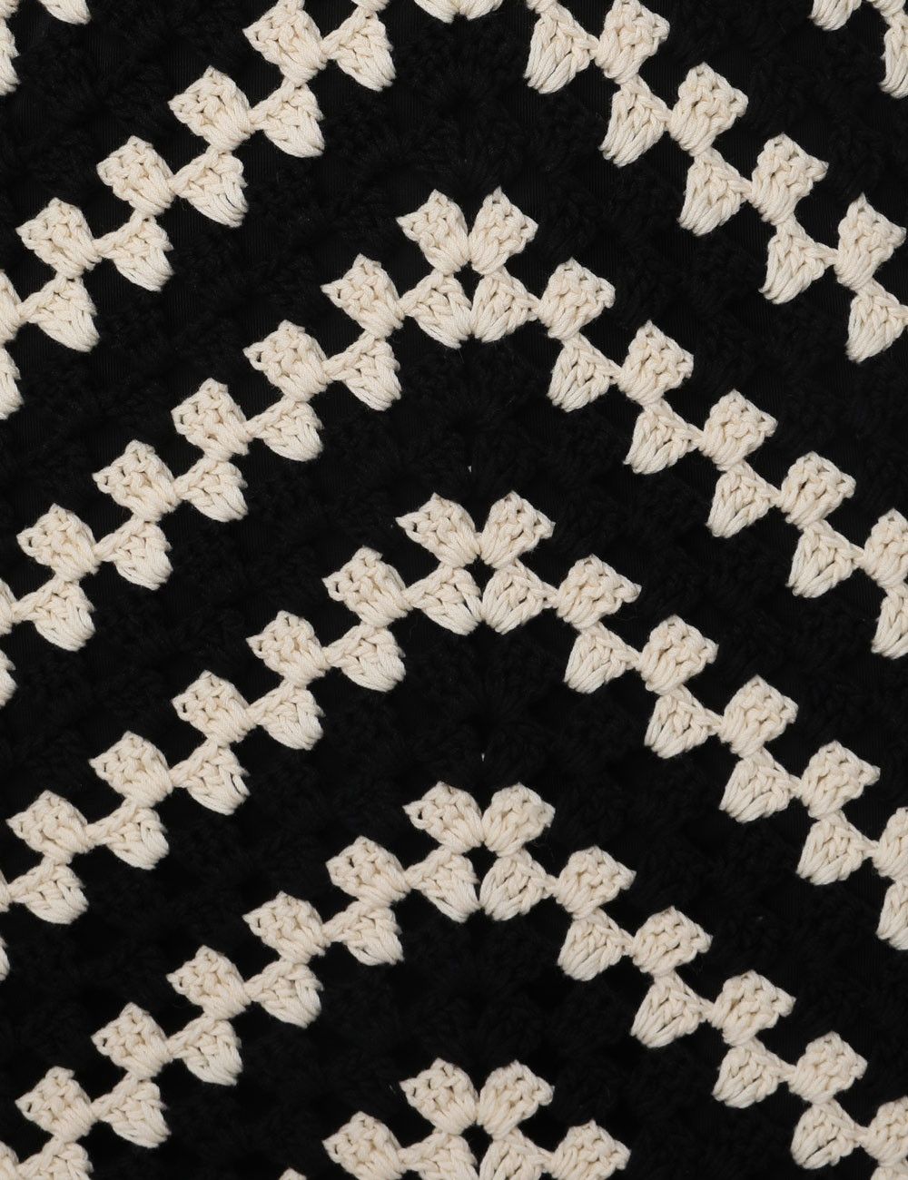 Zimmermann oc11z0525 Halliday Hand Crochet Midi Dress in Ivory & Black Size L / US 10 / IT 46 - 6 Thumbnail