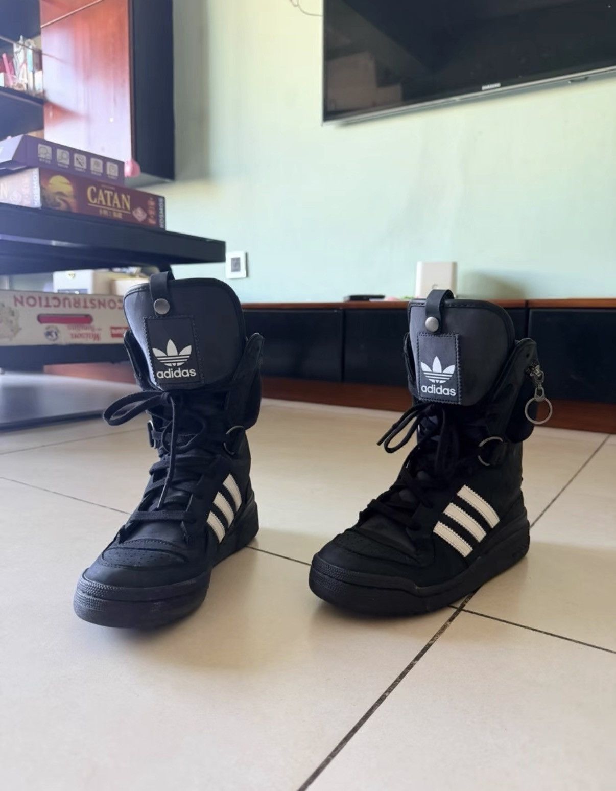 Adidas Adidas Jeremy Scott JS Tall Boy Boxing Shoes K37 Size US 7 / IT 37 - 3 Thumbnail