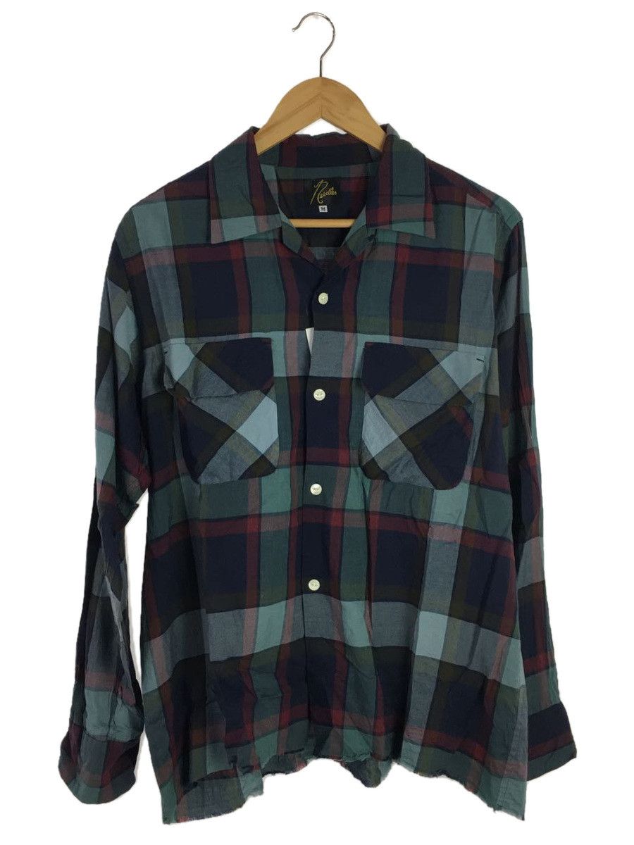 Shirt Navy Cut-Off Classic Cotton Checkered