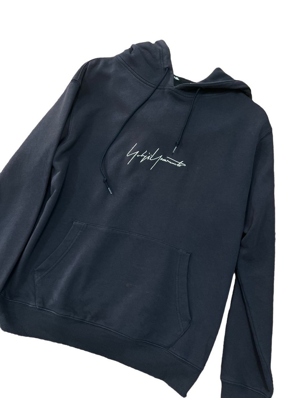New Era × Yohji Yamamoto Yohji Yamamoto Spellout Hoodie Size US L / EU 52-54 / 3 - 2 Thumbnail