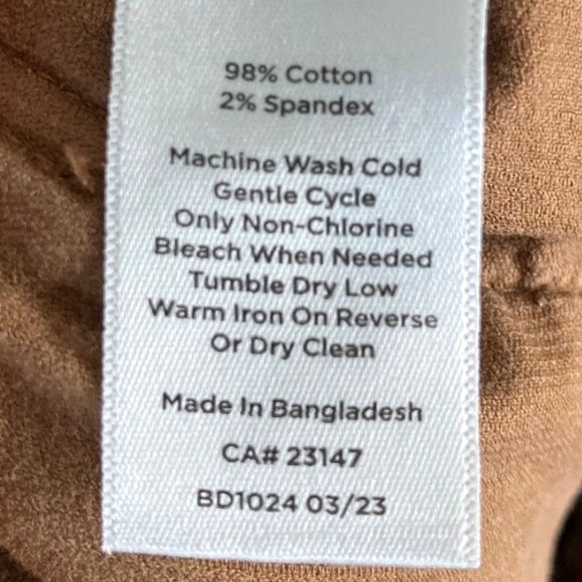 Talbots Talbots Womens Pants Brown Corduroy High Rise Straight Stretch 12 Pants Womens Brown Corduroy High Rise Straight Stretch 12 Size 34" / US 12 / IT 48 - 5 Thumbnail