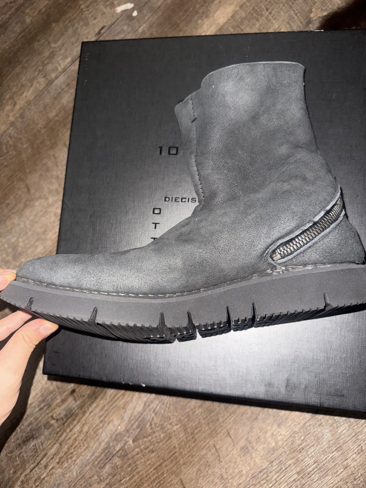 10sei0otto Sidezip creeper boots (like rick owens) Size US 9.5 / EU 42-43 - 2 Thumbnail