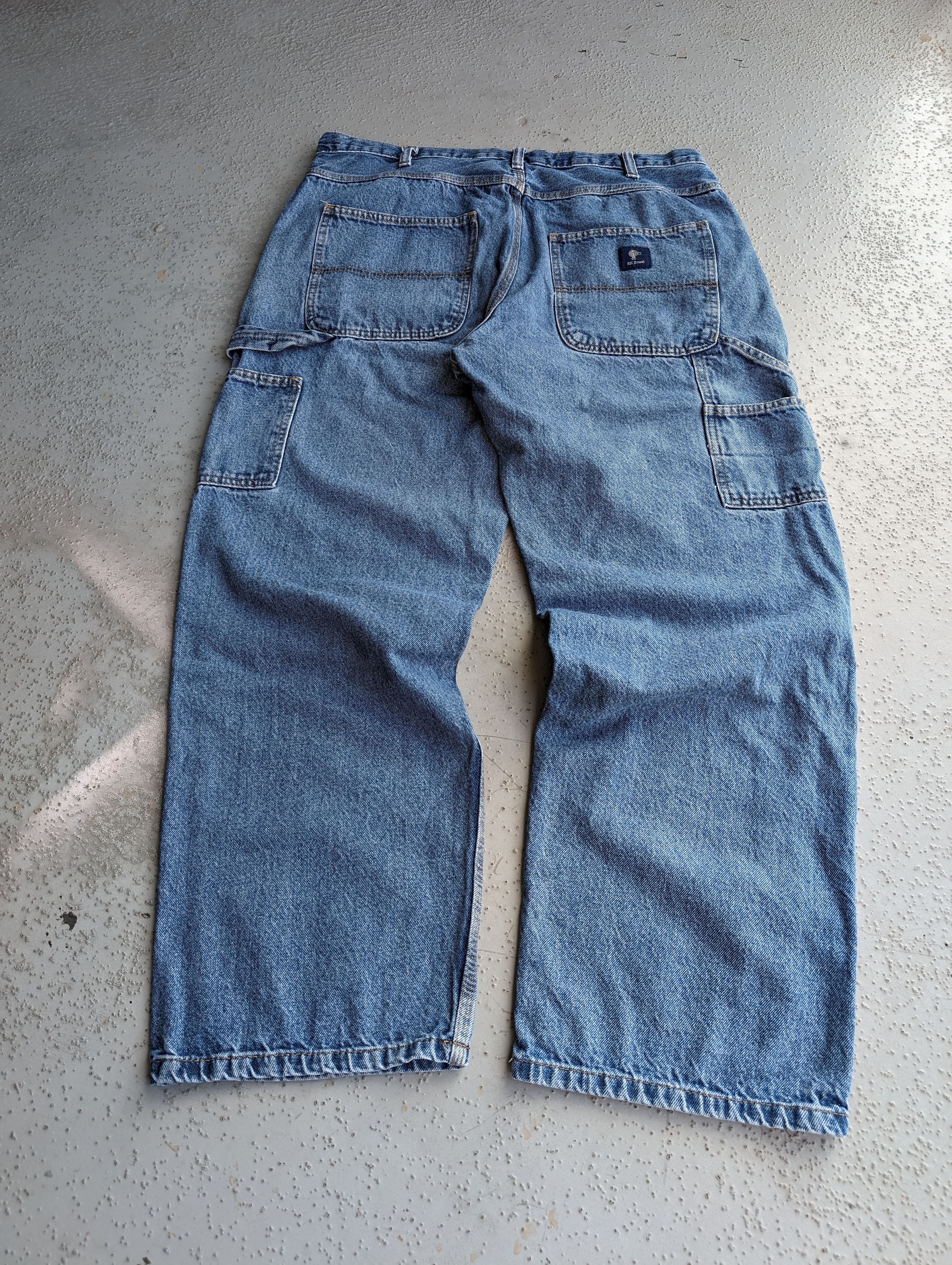 Carhartt 36x30 CRAZY Baggy Y2K Carpenter WORKWEAR SKATER JEANS Size US 36 / EU 52 - 12 Thumbnail