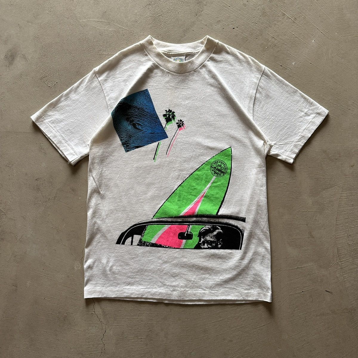 La Gear vintage la gear white surf tshirt Size US S / EU 44-46 / 1 - 1 Thumbnail