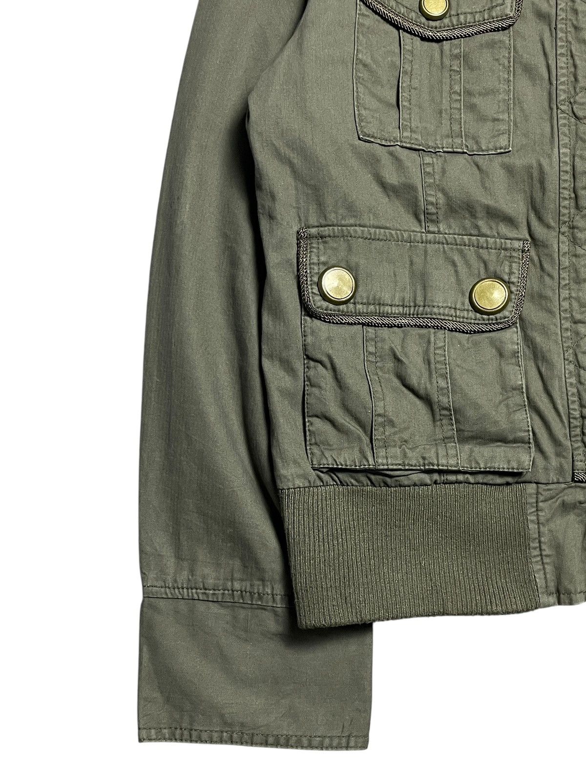 14th Addiction 2000’s Sly Bomber - Cyber Military Cargo Jacket Size US M / EU 48-50 / 2 - 5 Thumbnail