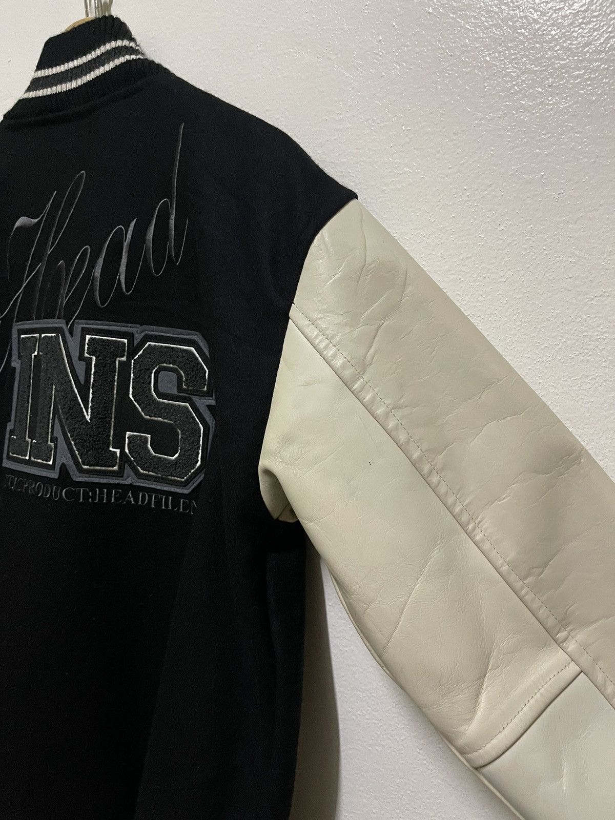 Japanese Brand Brth:Breath / Number Nine Varsity Leather Jacket Size US L / EU 52-54 / 3 - 16 Thumbnail