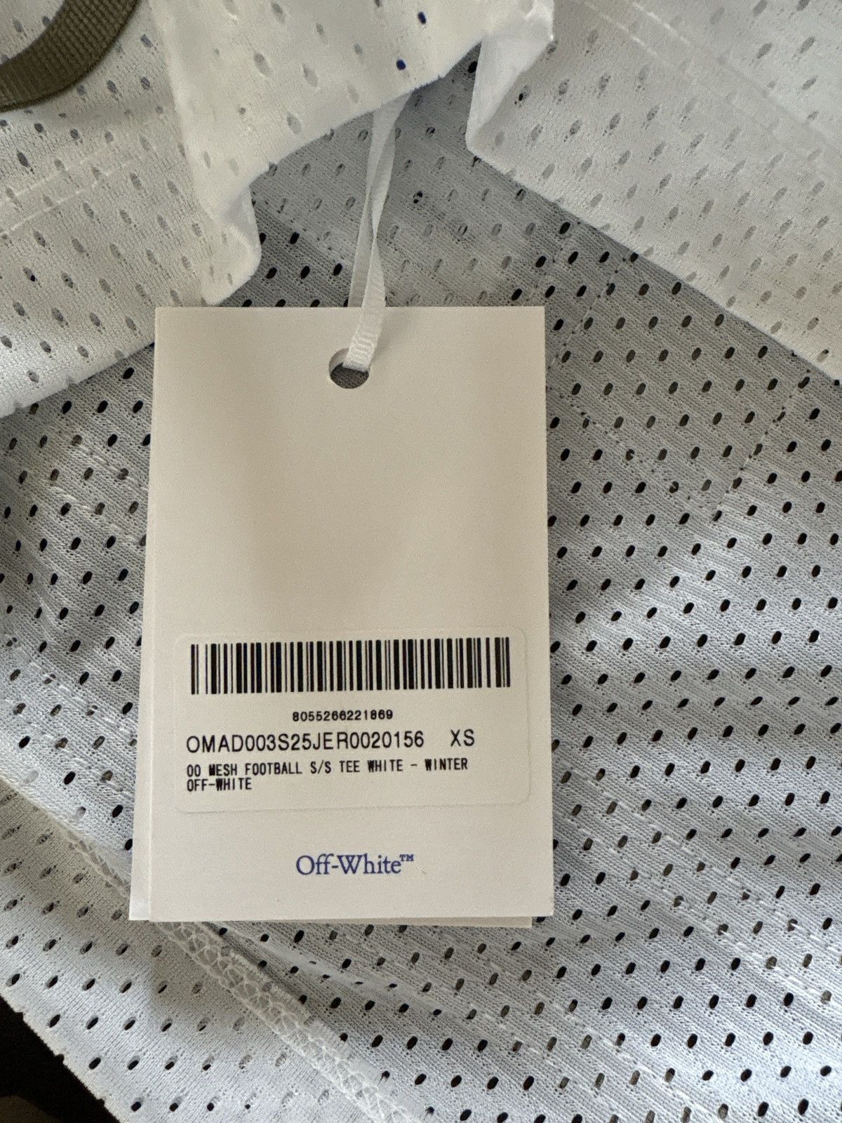 Off-White Off-White- Mesh Football Jersey Size US XS / EU 42 / 0 - 7 Thumbnail