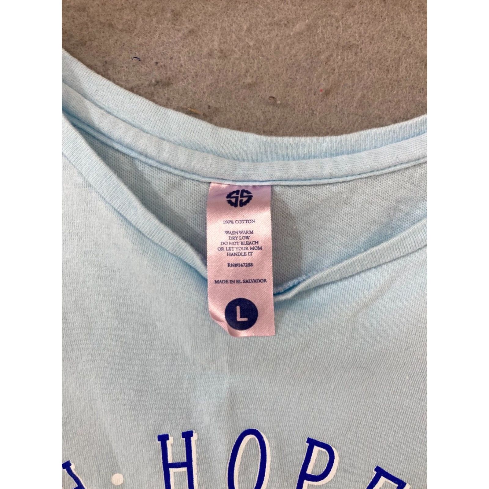 Vintage Simply Southern Womens Tank Large Blue Graphic Print Faith Hope Love Anchor Size L / US 10 / IT 46 - 5 Thumbnail