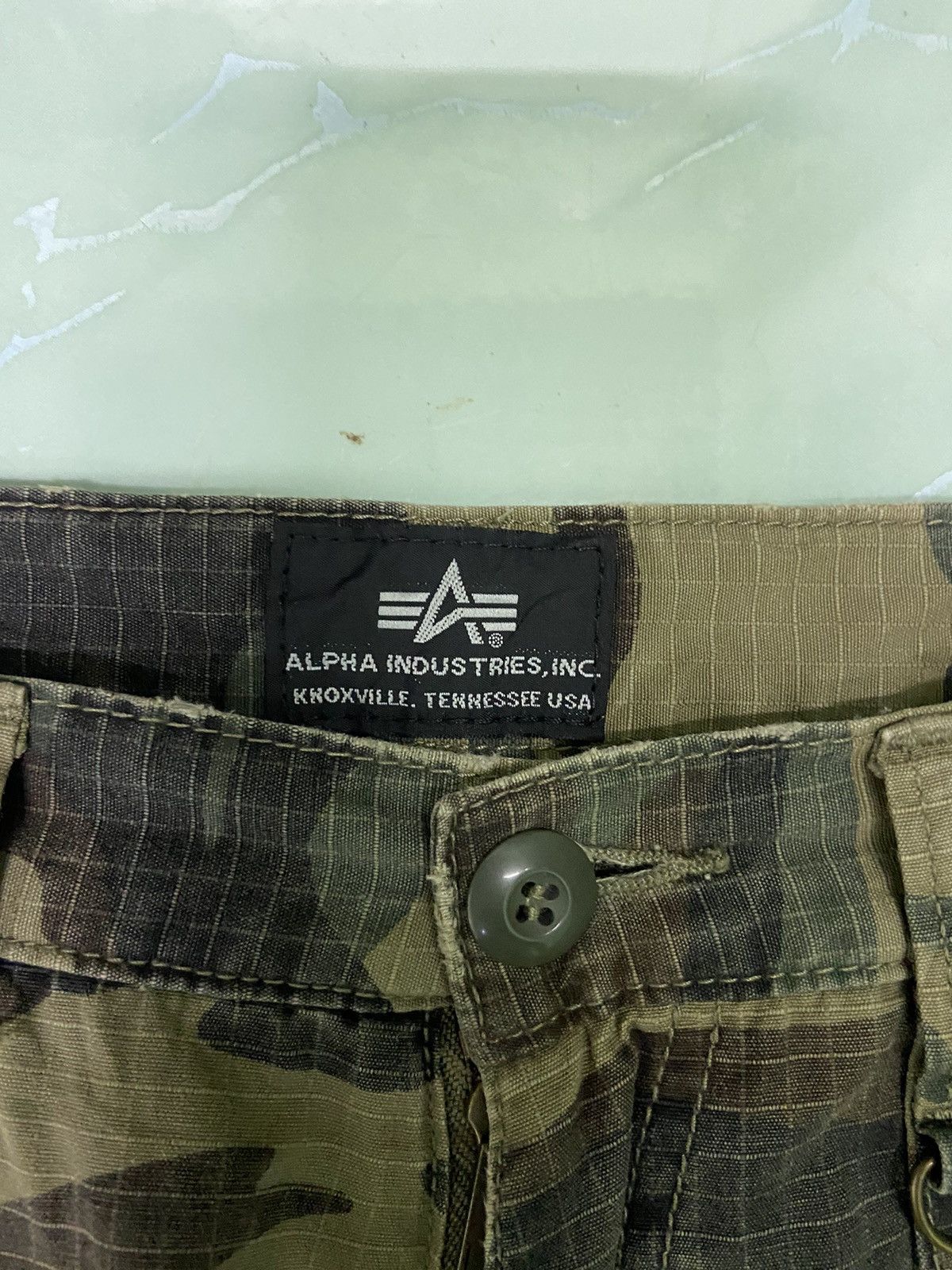Alpha Industries Alpha industries cargo pants camouflage distressed Size US 34 / EU 50 - 14 Thumbnail
