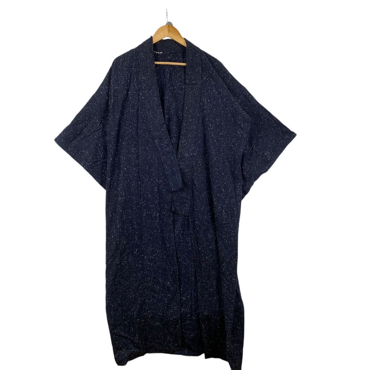 Vintage Vintage 70s KIMONO PURE INDIGO JAPAN Traditional Robe Coat Size M / US 6-8 / IT 42-44 - 4 Thumbnail
