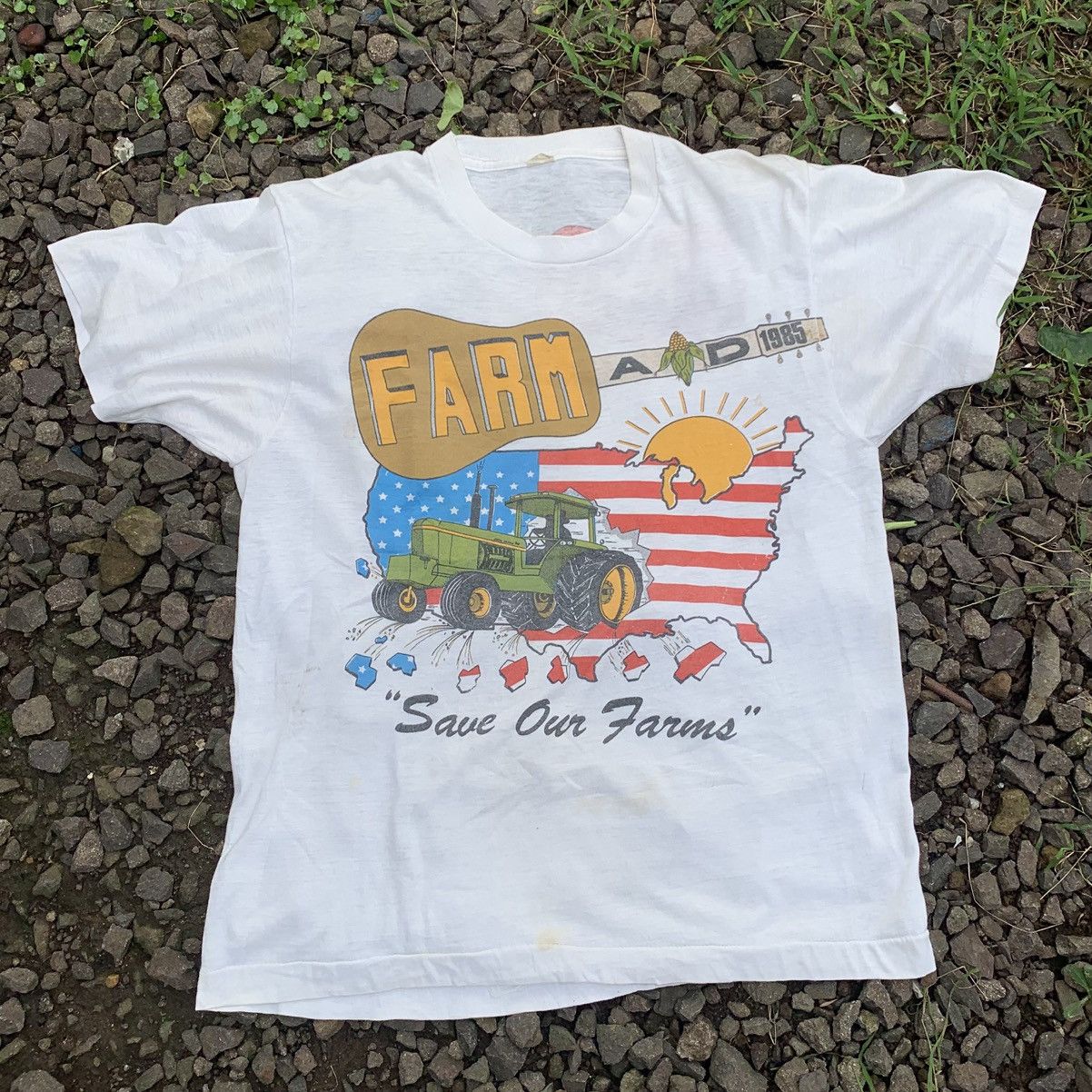 Band Tees Rare Vintage Farm Aid 85 Tshirt Size US M / EU 48-50 / 2 - 1 Thumbnail
