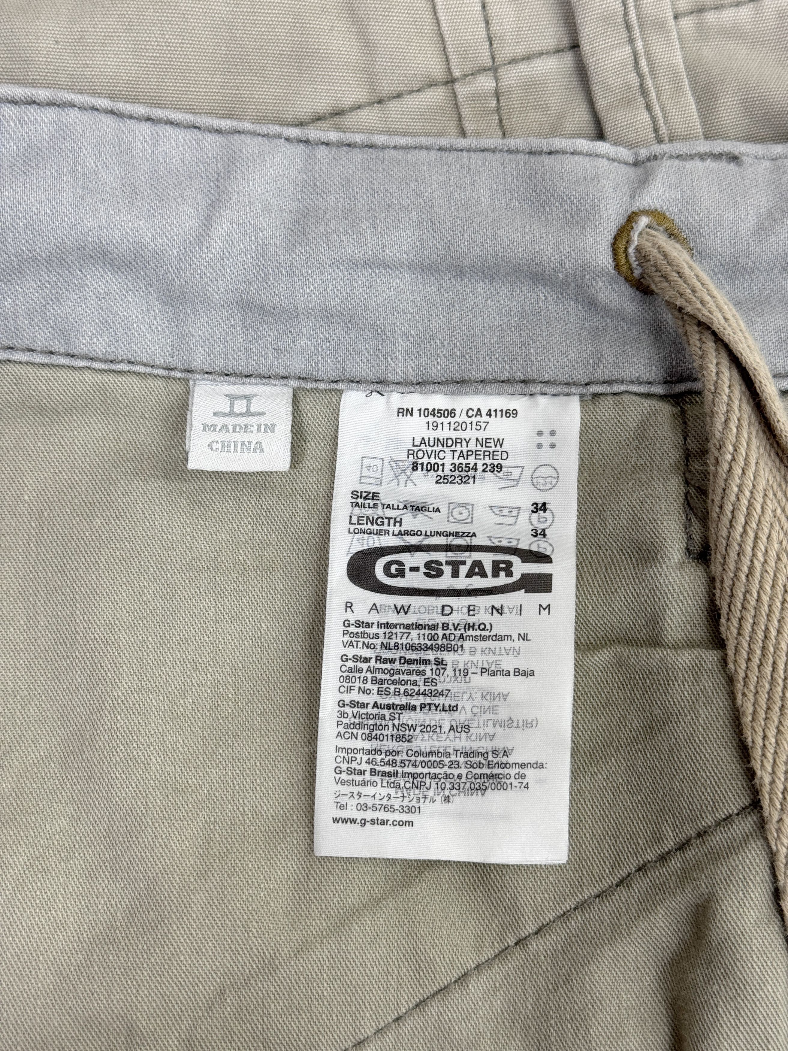 G-Star G-Star Raw Cargo Pants Rovic Tapered Multipocket Size US 34 / EU 50 - 21 Thumbnail