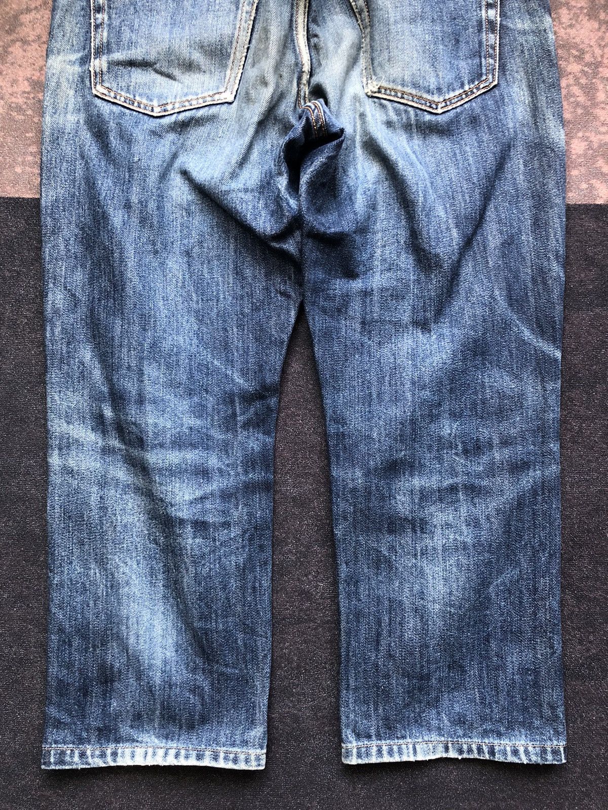 If Six Was Nine × Le Grande Bleu (L.G.B.) × Uniqlo Vintage Japanese brand uniqlo nice fade jeans lgb style Size US 34 / EU 50 - 13 Thumbnail