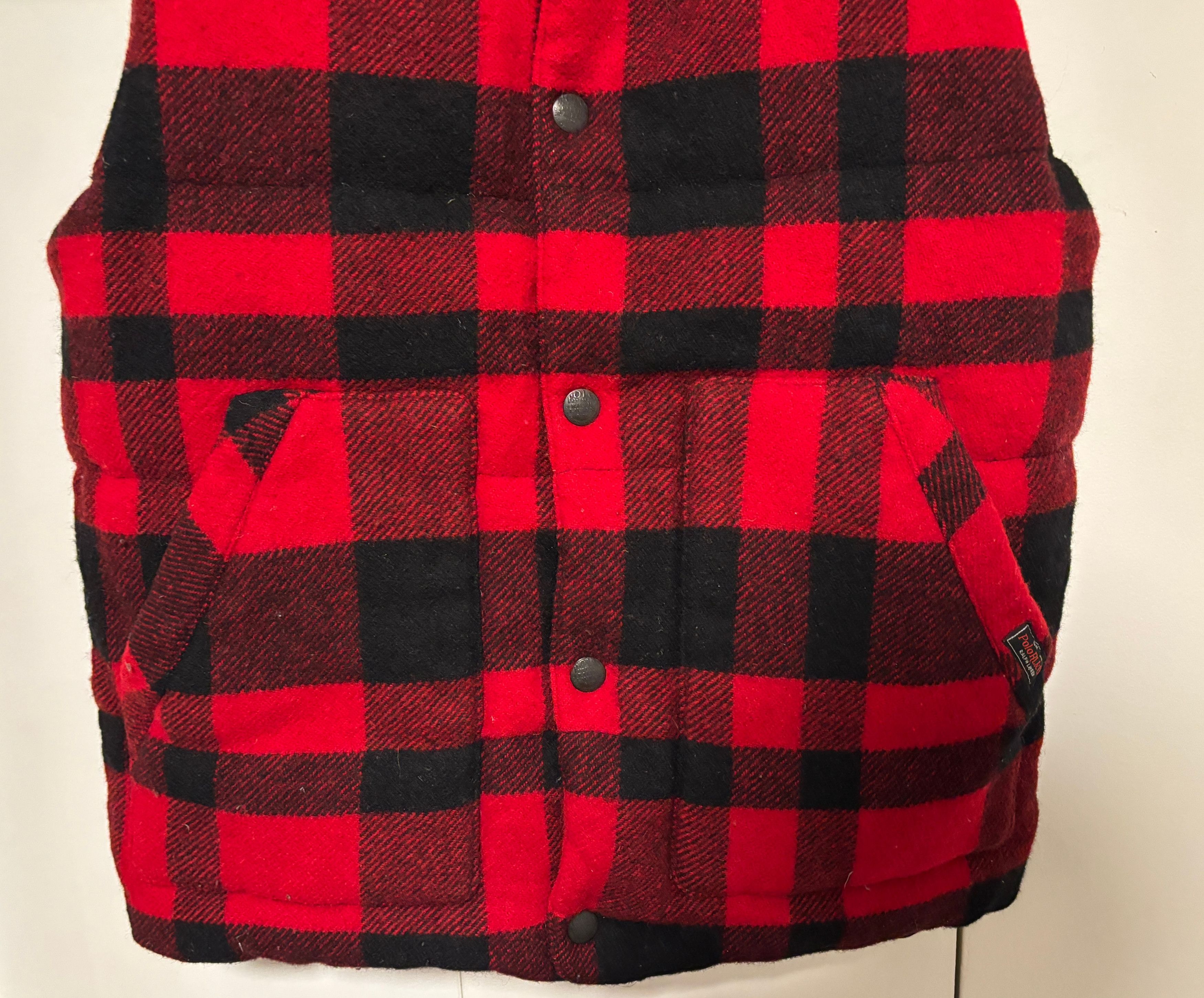 Polo Ralph Lauren $600 RARE Plaid Reversible Down Vest Leather Yoke- Small Size US S / EU 44-46 / 1 - 9 Thumbnail