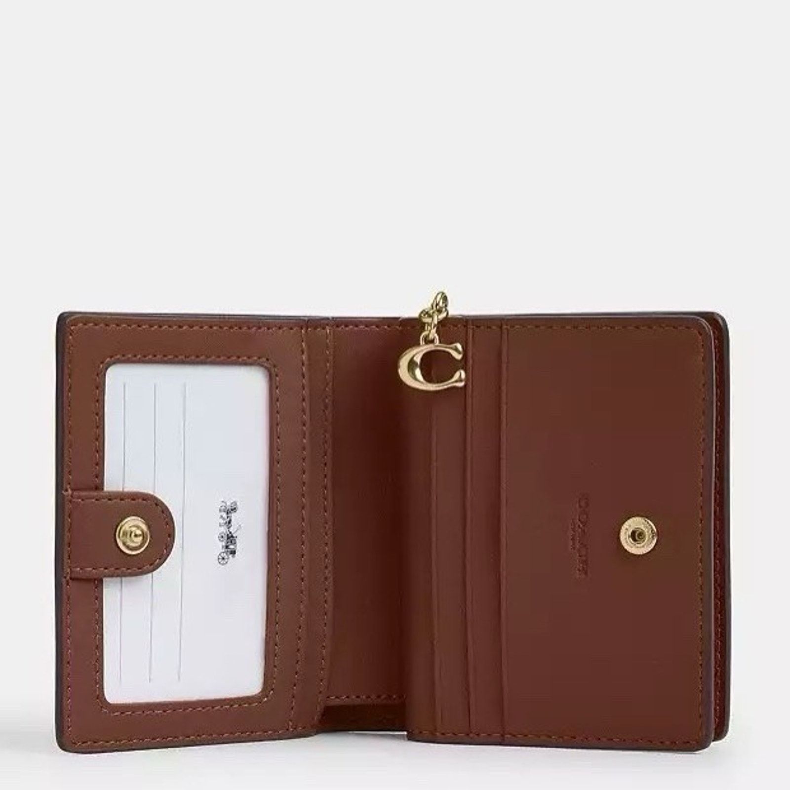 Coach NWT Coach Snap Wallet CBO72 Sand Brown Shell w/C Charm Size ONE SIZE - 6 Thumbnail