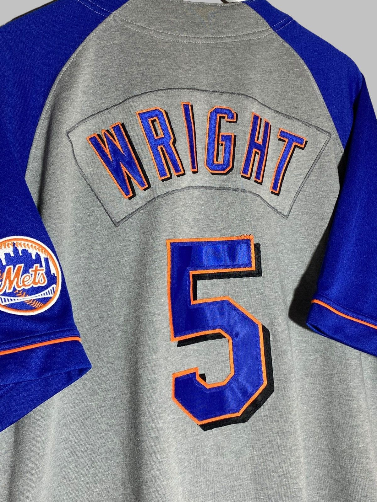 Nike Nike New York Mets David Wright #5 Gray Baseball Jersey Size US L / EU 52-54 / 3 - 13 Thumbnail