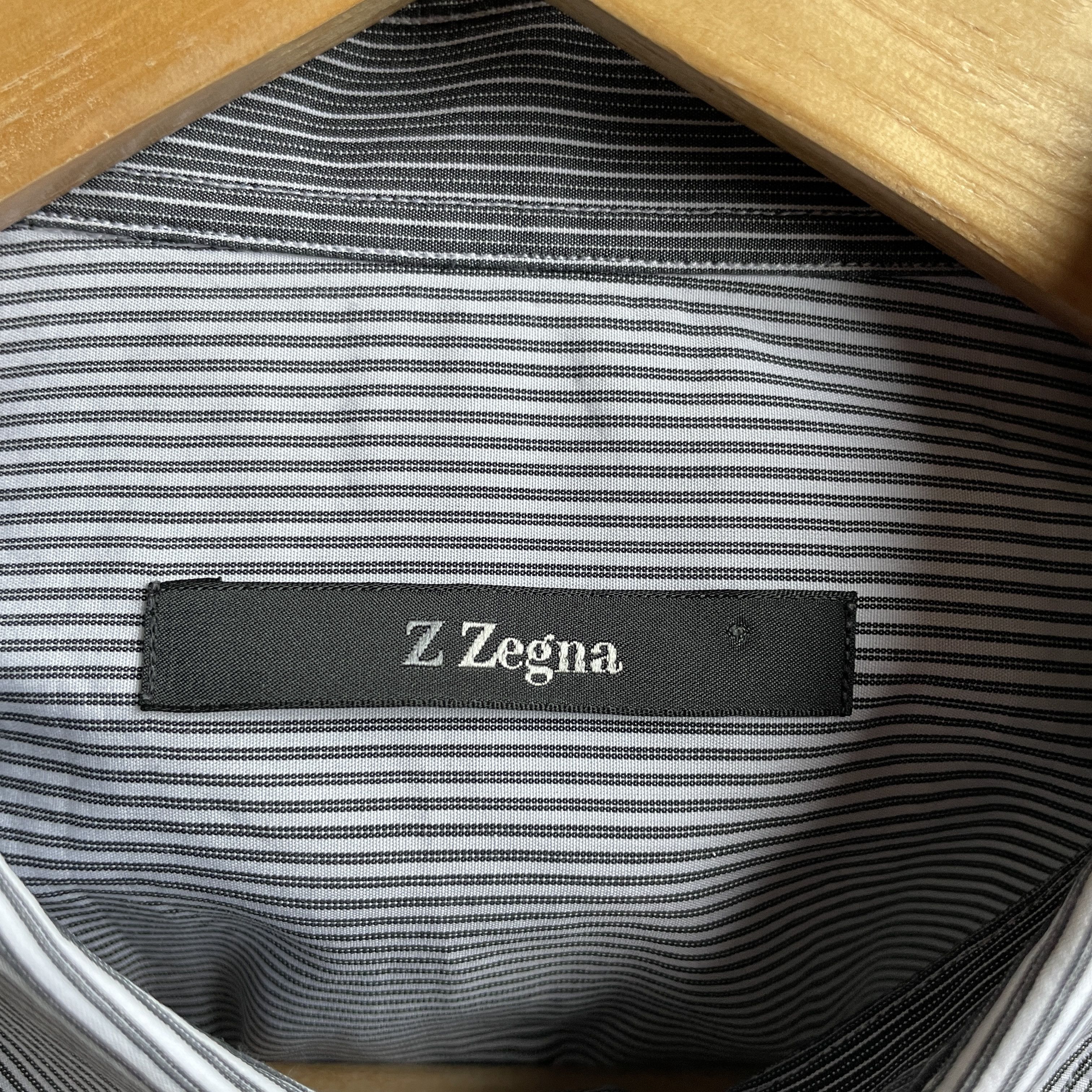Z Zegna Z Zegna Striped Dress Shirt Size 41 Size 40R - 6 Thumbnail