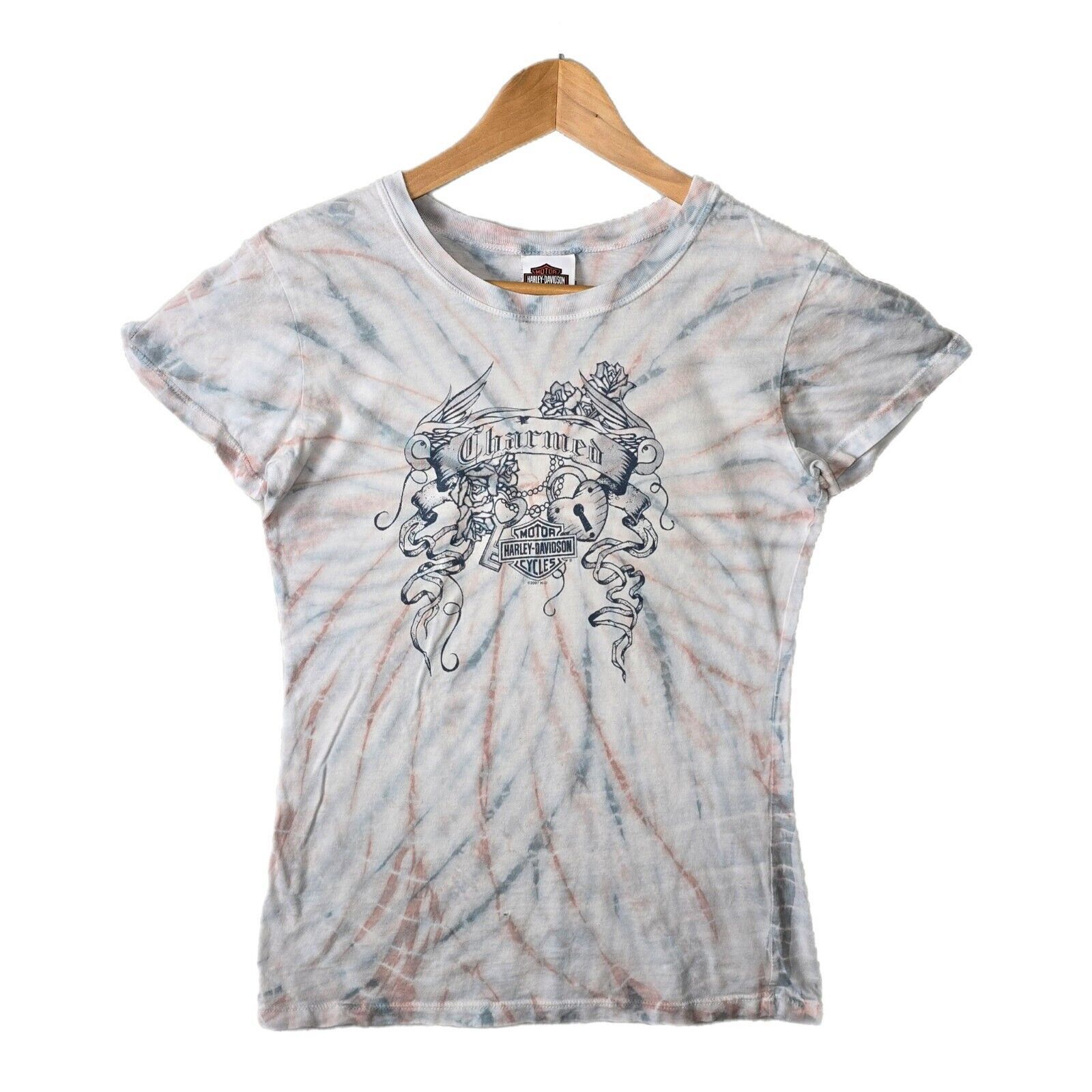 Harley Davidson Harley Davidson Womens Shirt Medium Charmed 2007 Tie Dye Y2k Size M / US 6-8 / IT 42-44 - 1 Thumbnail
