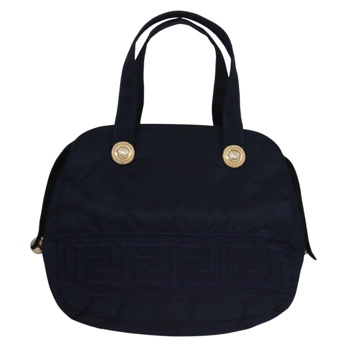 Versace Navy Synthetic Handbag (Pre-Owned) Size ONE SIZE - 1 Thumbnail