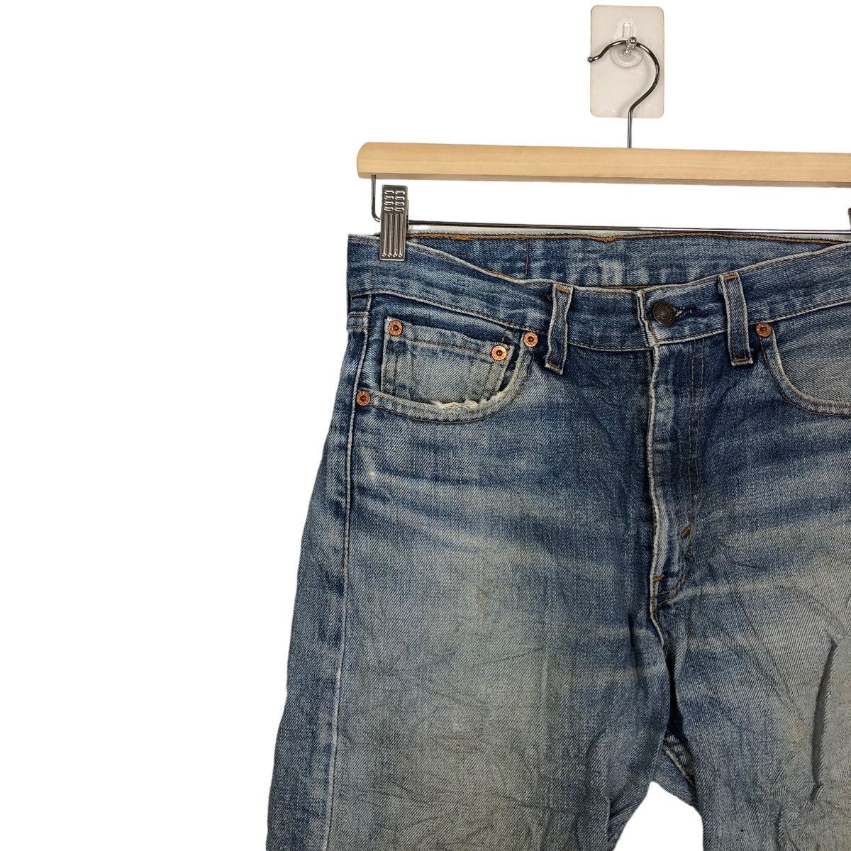 Levi's 🔥90’s Vintage Distressed Denim Jeans Levi’s USA Made Size US 30 / EU 46 - 6 Thumbnail