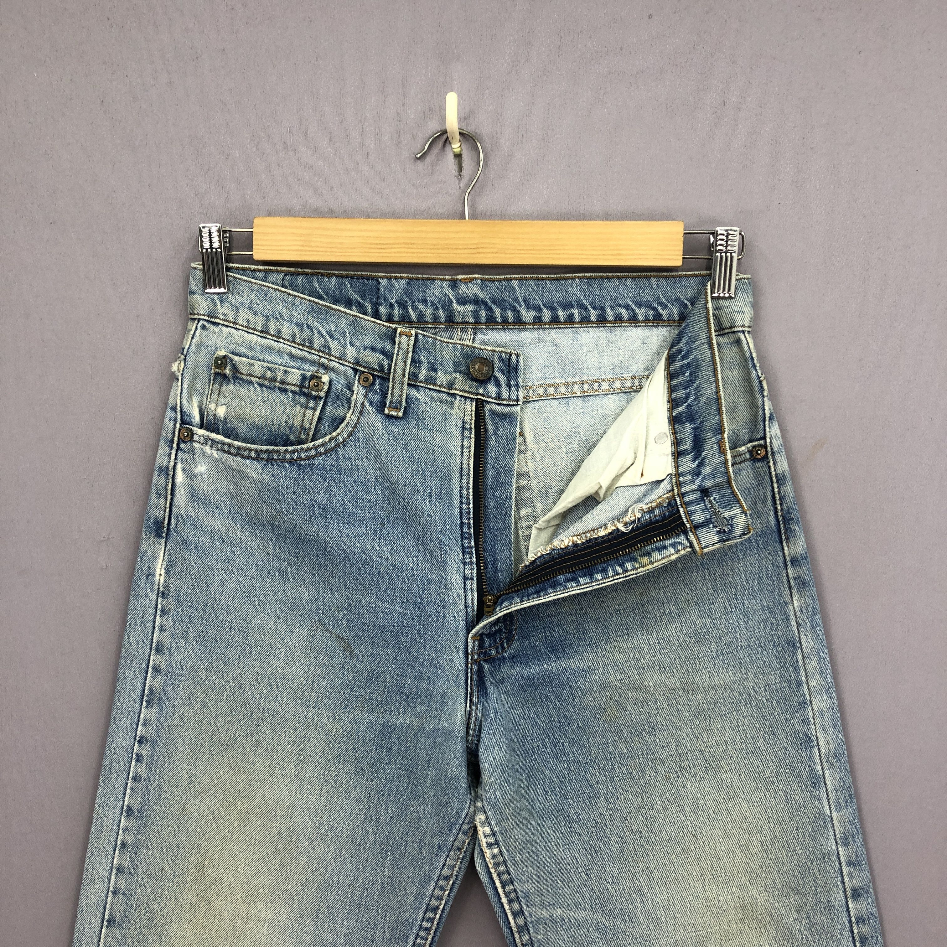 Levi's Vintage 90s Levis 505 Jeans Ripped Levi's Light Wash Denim Size US 30 / EU 46 - 6 Thumbnail